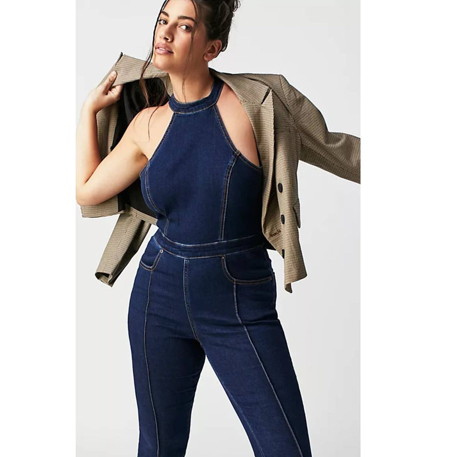Free People New Free People WE THE FREE Crvy Sydney Jumpsuit $168 SIZE 2 Size 26" / US 2 / IT 38 - 1 Thumbnail