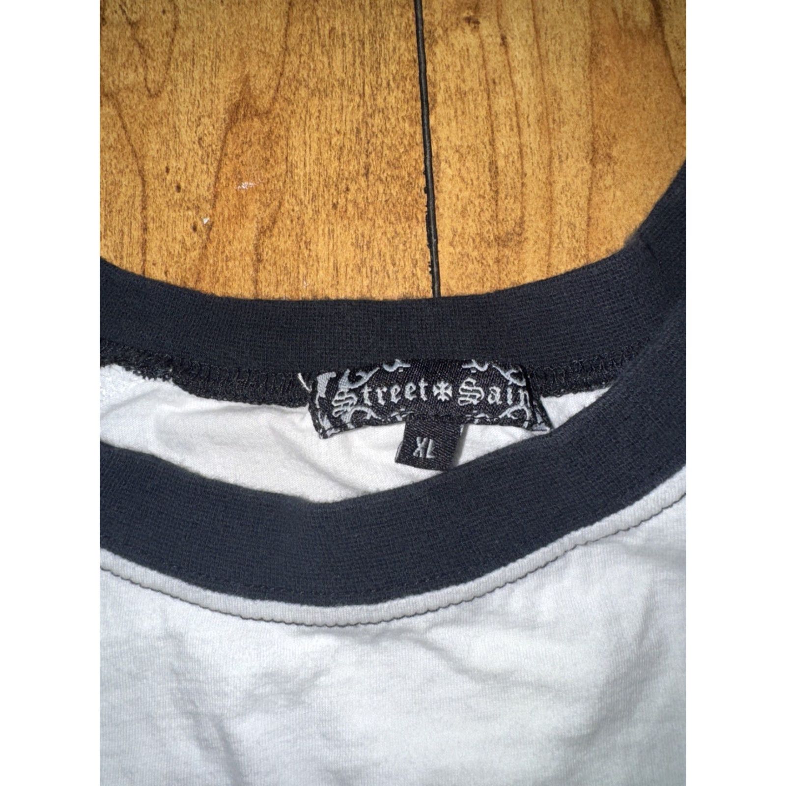 Vintage VINTAGE Street Saint 3/4 Sleeve T-Shirt White XL Men's Shirt Size XL White Street Saint 3/4 Sleeve T-Shirt Mens XL White Shirt Size US XL / EU 56 / 4 - 5 Thumbnail