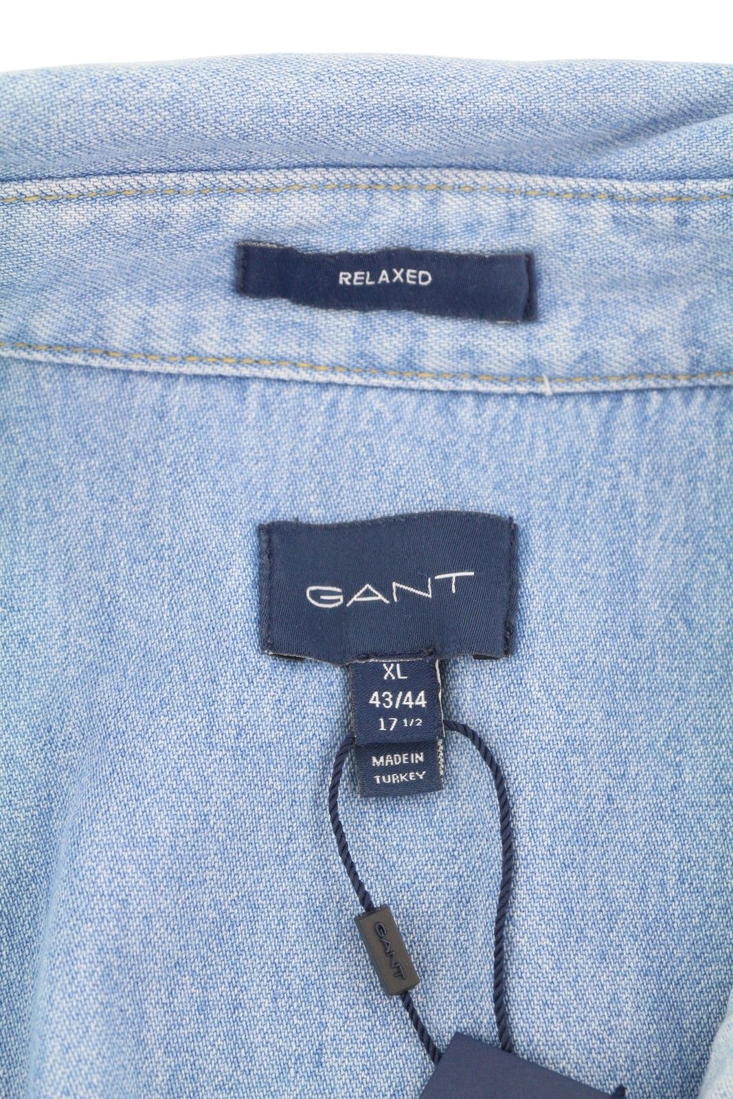 Gant REL DENIM WESTERN TOWN XL Light Blue Snap 87522 Size US XL / EU 56 / 4 - 6 Thumbnail