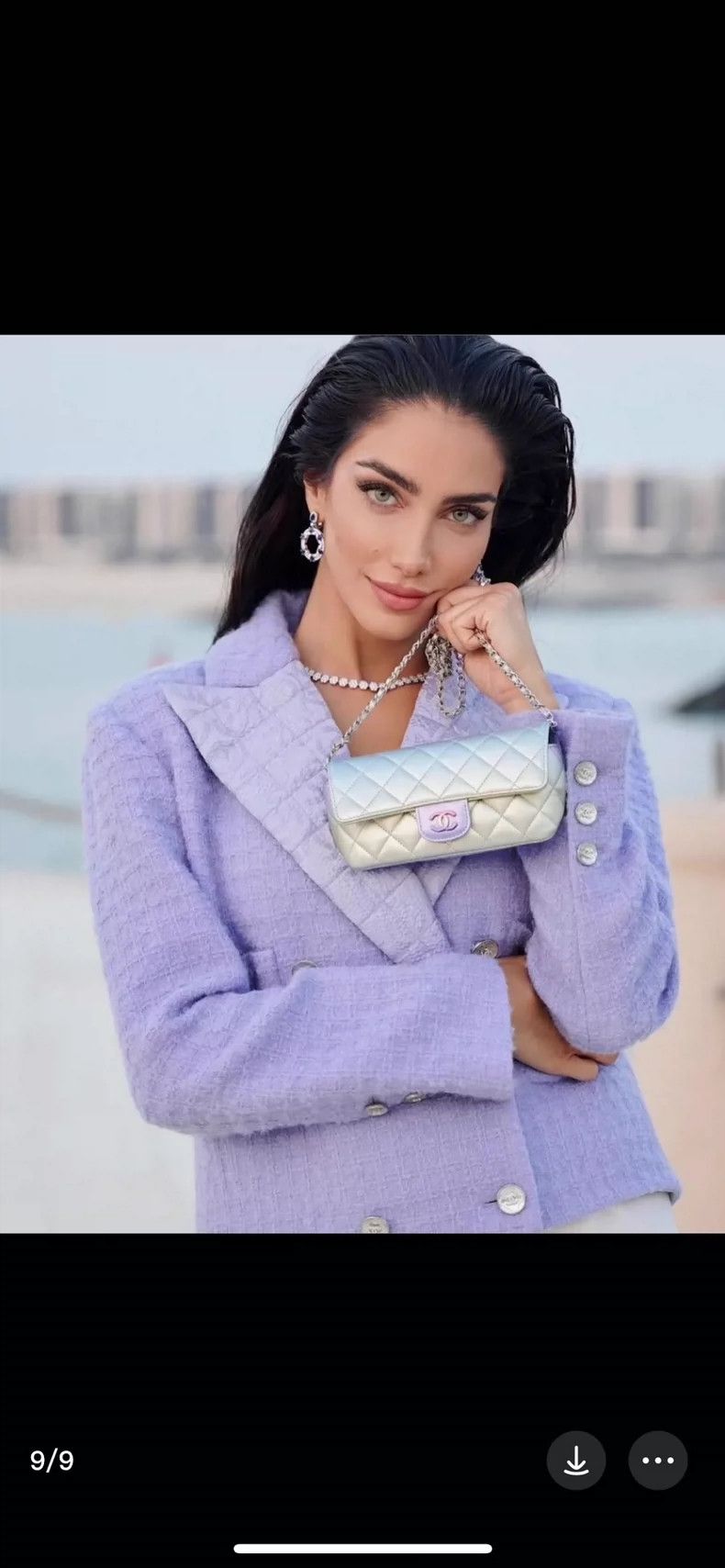 Chanel Chanel 22 purple coat Size XXS / US 00 / IT 34 - 8 Thumbnail