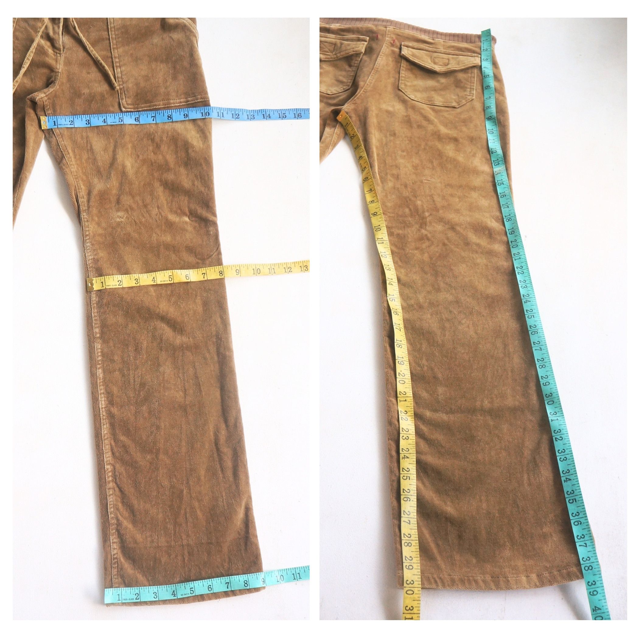 Japanese Brand Brown Drawstring Corduroy Size 30" / US 8 / IT 44 - 9 Thumbnail