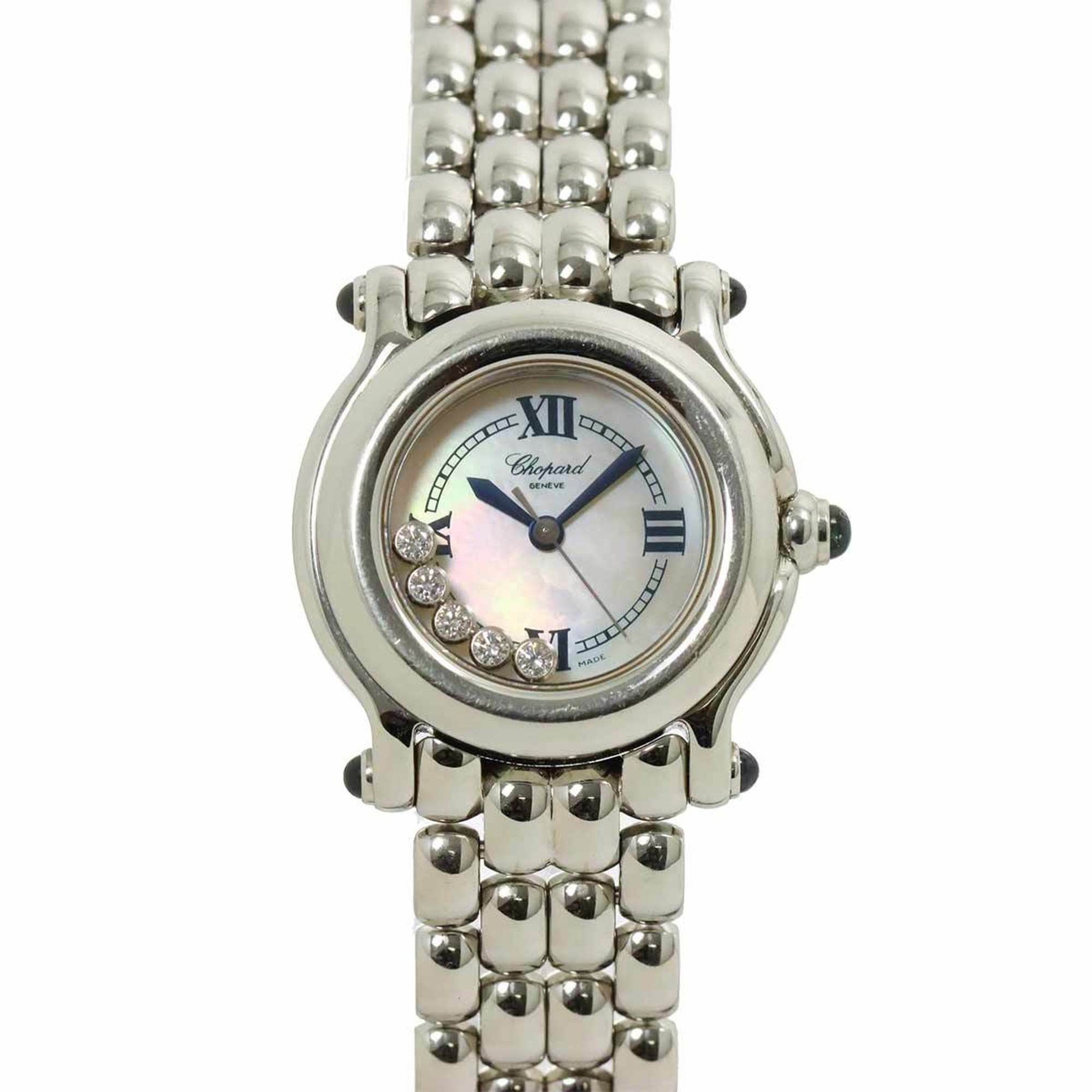 Chopard Happy Sports 27 8250 23 Ladies Watch 5P Diamond White Shell Quartz, Women's