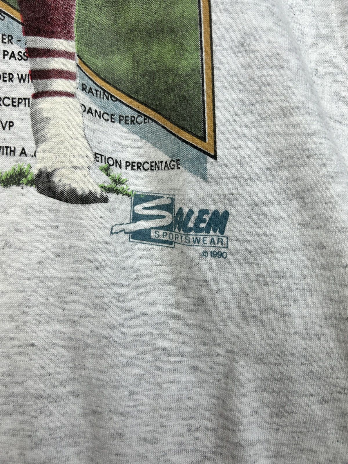 Salem Sportswear Salem Sportswear 1990 Joe Montana 49ERS NFL T-Shirt L Size US L / EU 52-54 / 3 - 6 Thumbnail