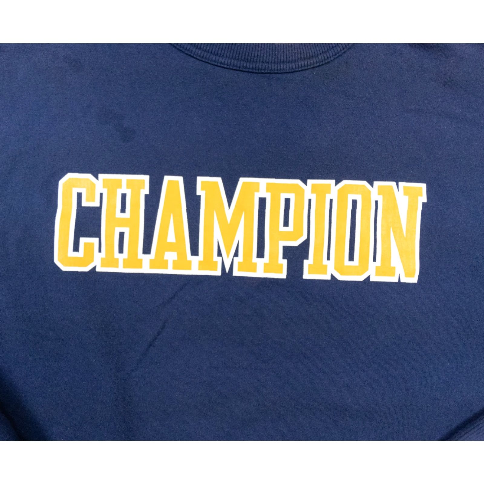 Champion Champion Sweatshirt Mens XL Blue Crew Neck Logo Pullover Size US XL / EU 56 / 4 - 2 Thumbnail