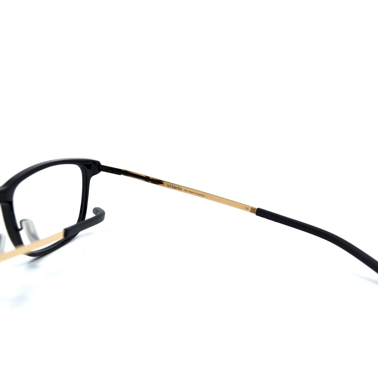 Ic! Berlin NEW IC! BERLIN AKITO BLACK GOLD AUTHENTIC EYEGLASSES FRAME Size ONE SIZE - 10 Thumbnail