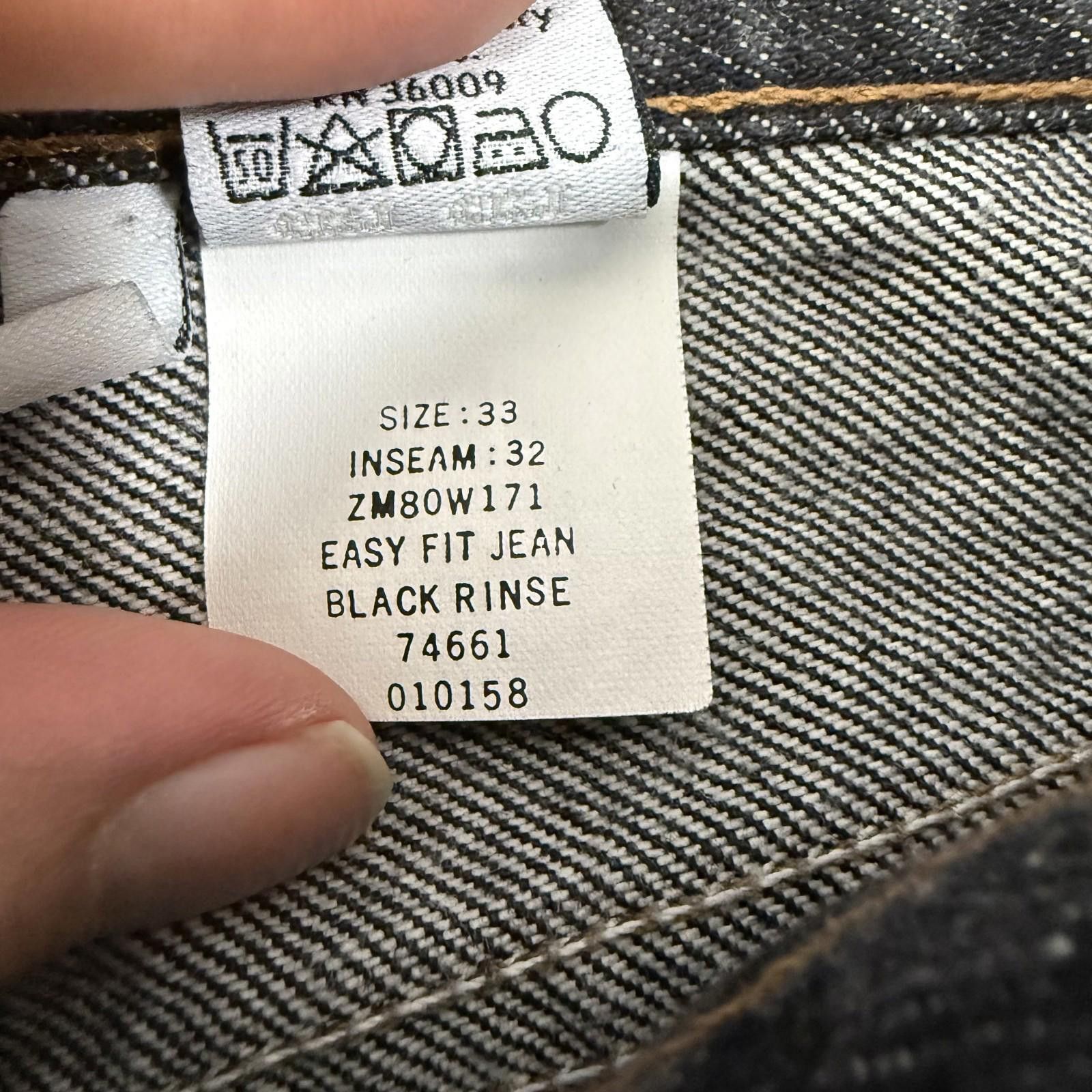 Calvin Klein Calvin Klein Black Jeans Sunflower Easy Fit Black Mens 33x32 Size US 33 - 7 Thumbnail