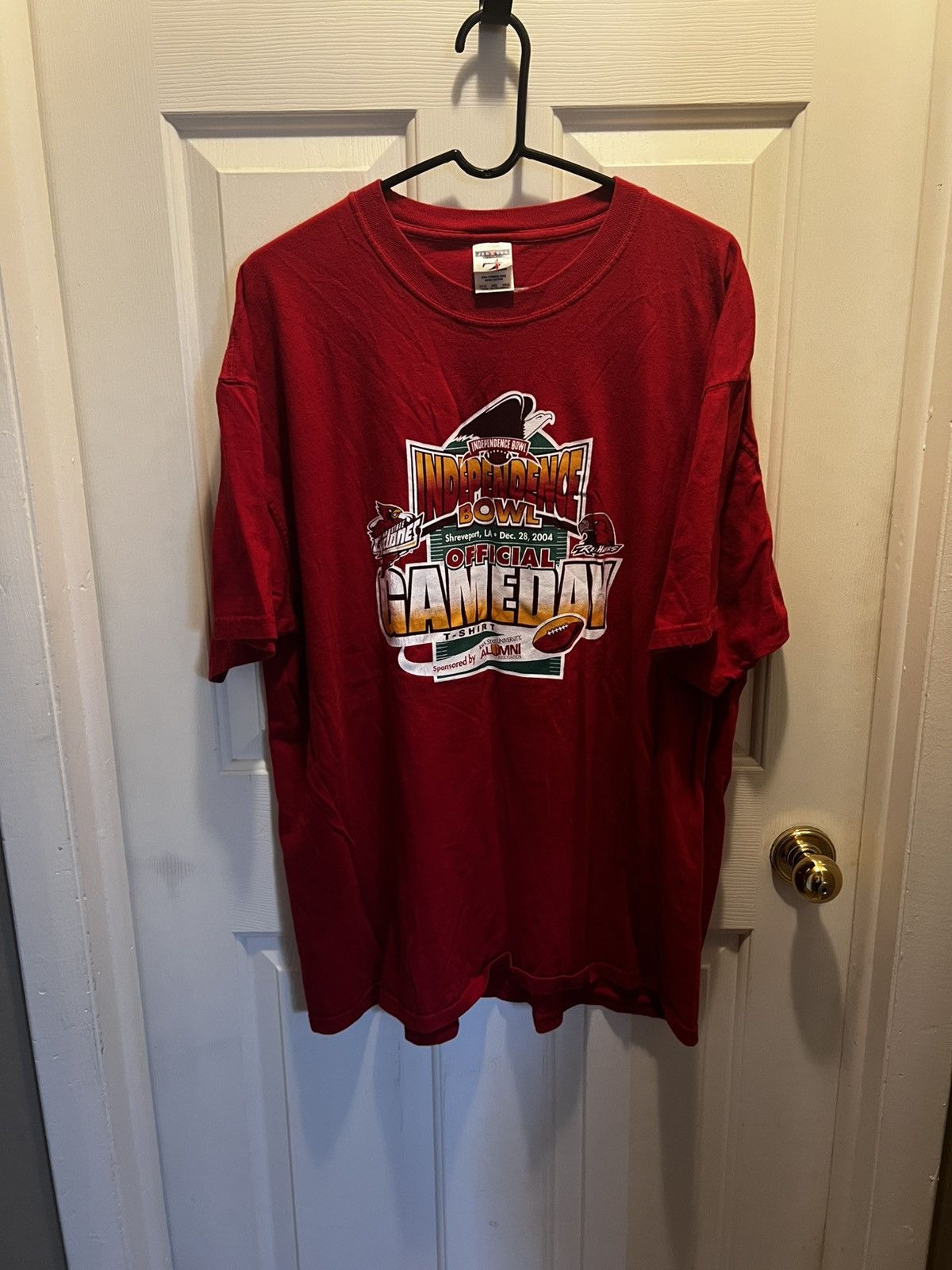 Jerzees Graphic T Shirt Independence Bowl 2004 iowa state miami ohio Size US XXL / EU 58 / 5 - 1 Thumbnail