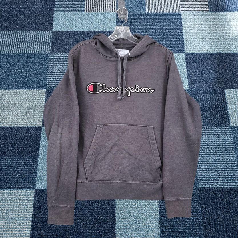 Champion Champion Hoodie Mens Small Gray Sweatshirt Fleece Pullover Sweatshirt Pullover Hooded Size US S / EU 44-46 / 1 - 1 Thumbnail