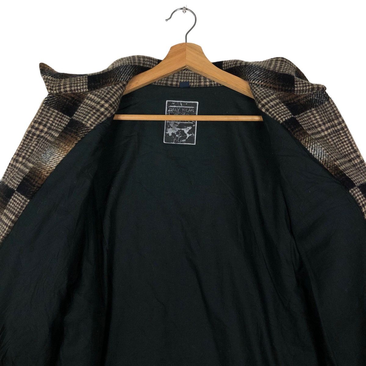 Flannel 🔥90s Vintage Bomber Wool Jacket Daily Wear Works Japan Made Size US L / EU 52-54 / 3 - 11 Thumbnail