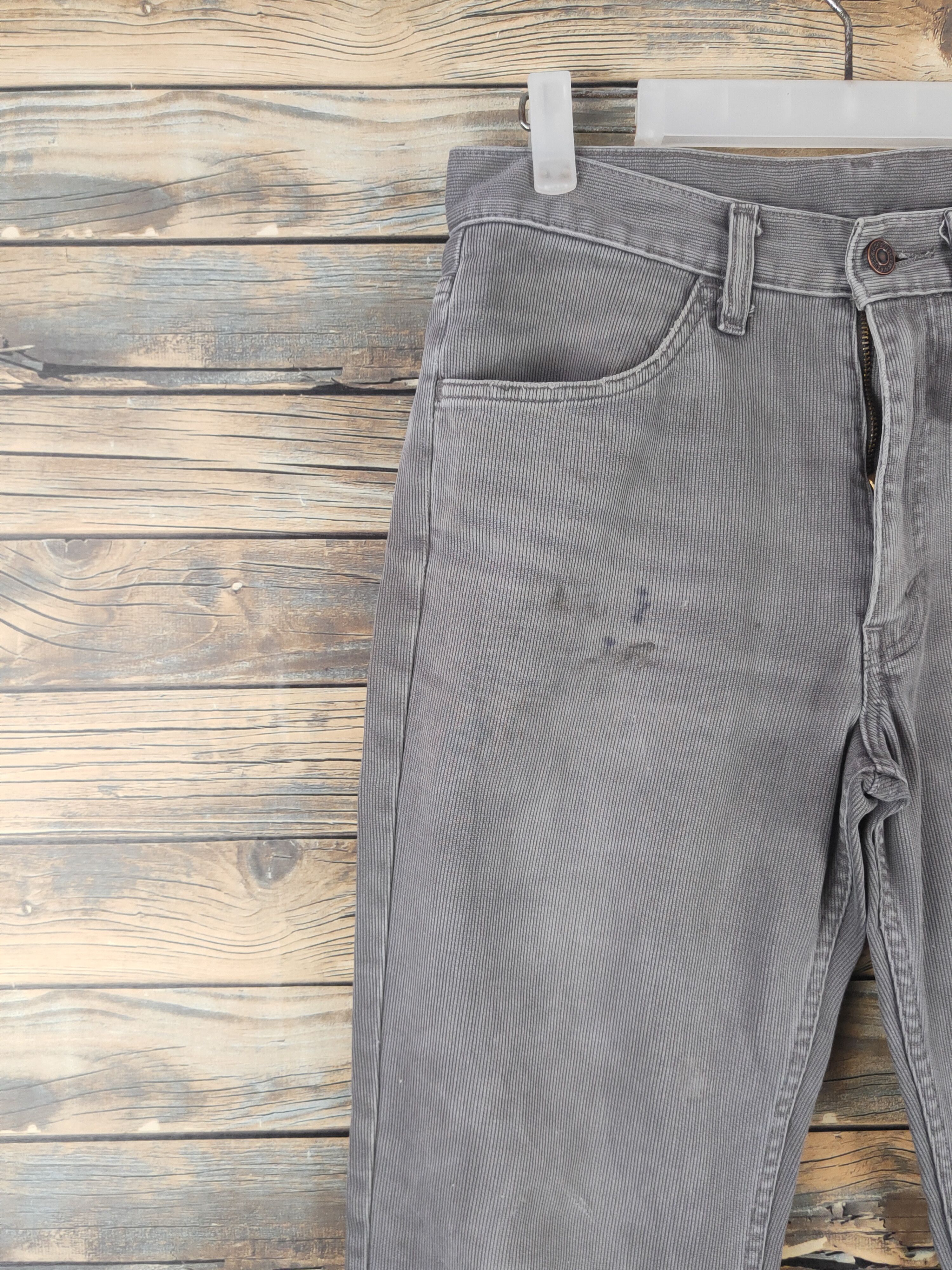 Levi's DL Levi's Dark Gray corduroy vintage Casual Pants #46-240T Size US 31 - 3 Thumbnail