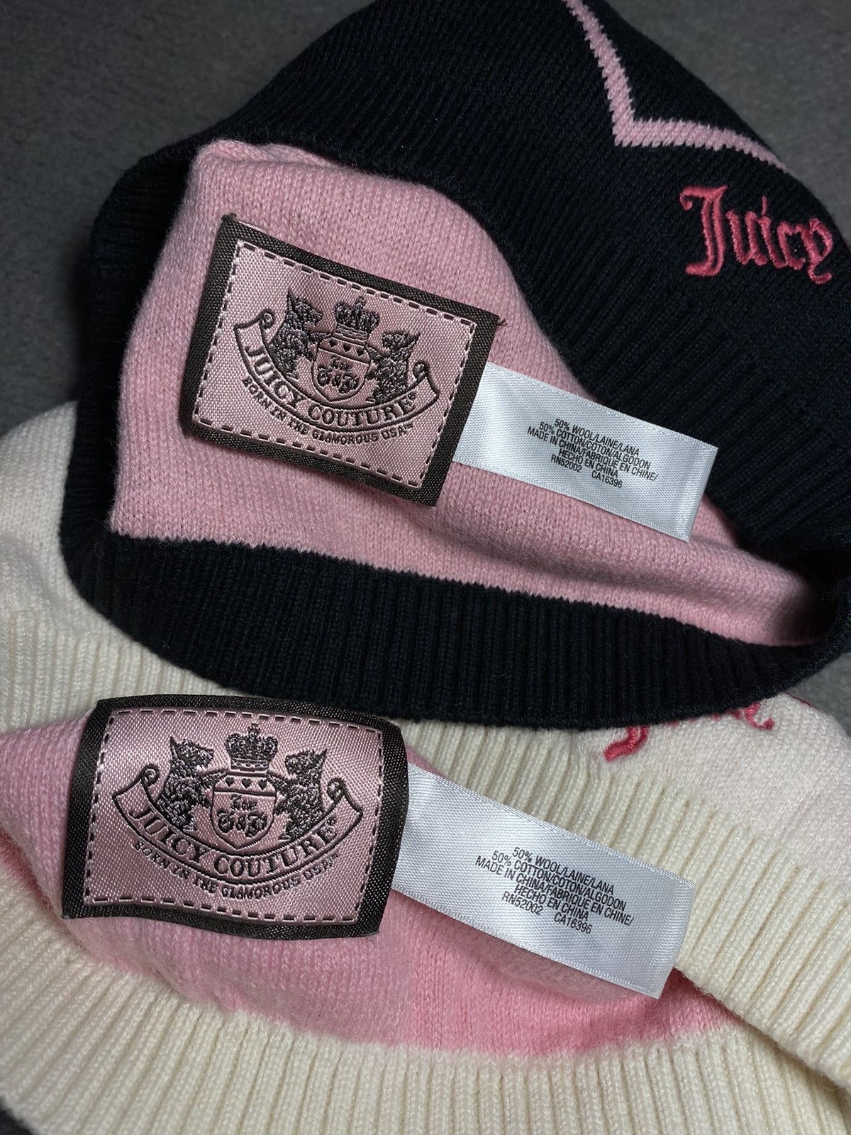 Juicy Couture × Vintage Juicy Couture women’s Y2K Beanie set of 2 Size ONE SIZE - 6 Thumbnail