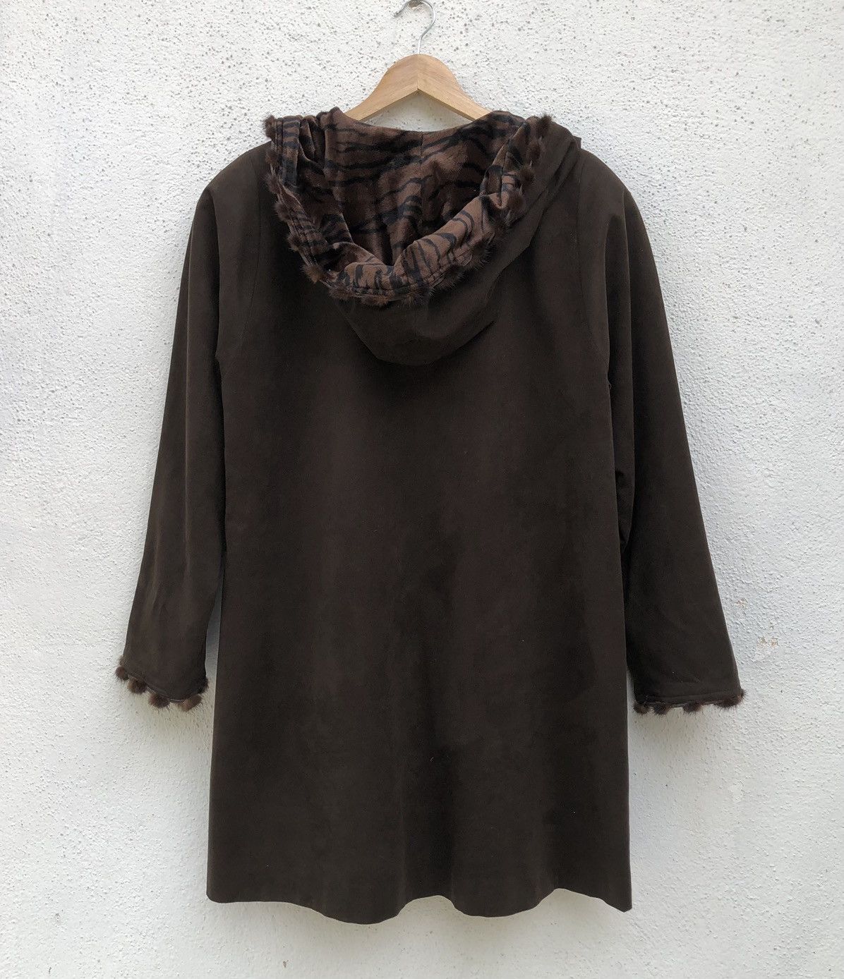 Japanese Brand Lamous Ondine Faux Suede Winter Hoodie Jacket Size XL / US 12-14 / IT 48-50 - 8 Thumbnail
