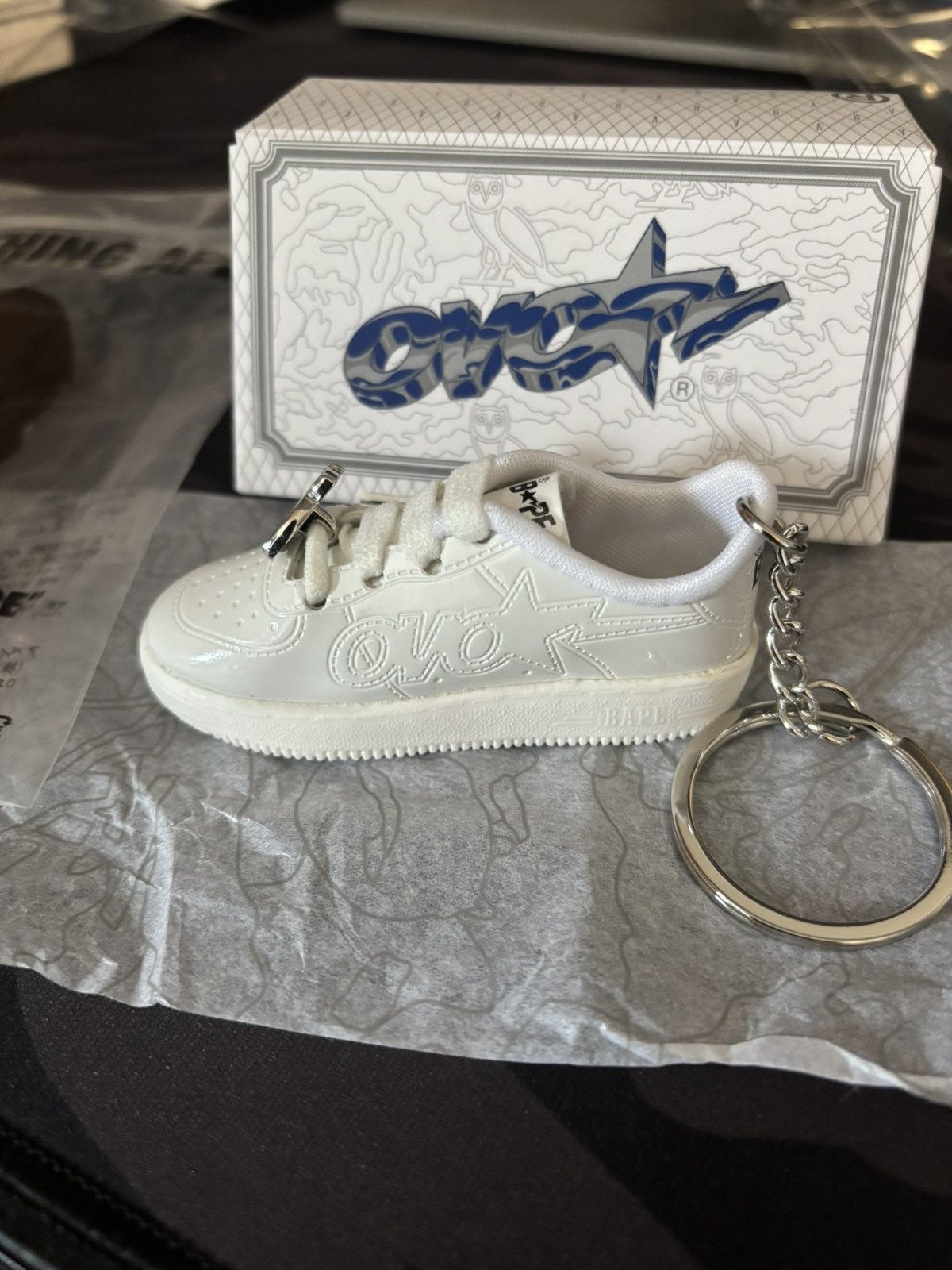 Bape × October's Very Own OVO x BAPE Bapesta Unreleased Key Chain Size ONE SIZE - 1 Thumbnail