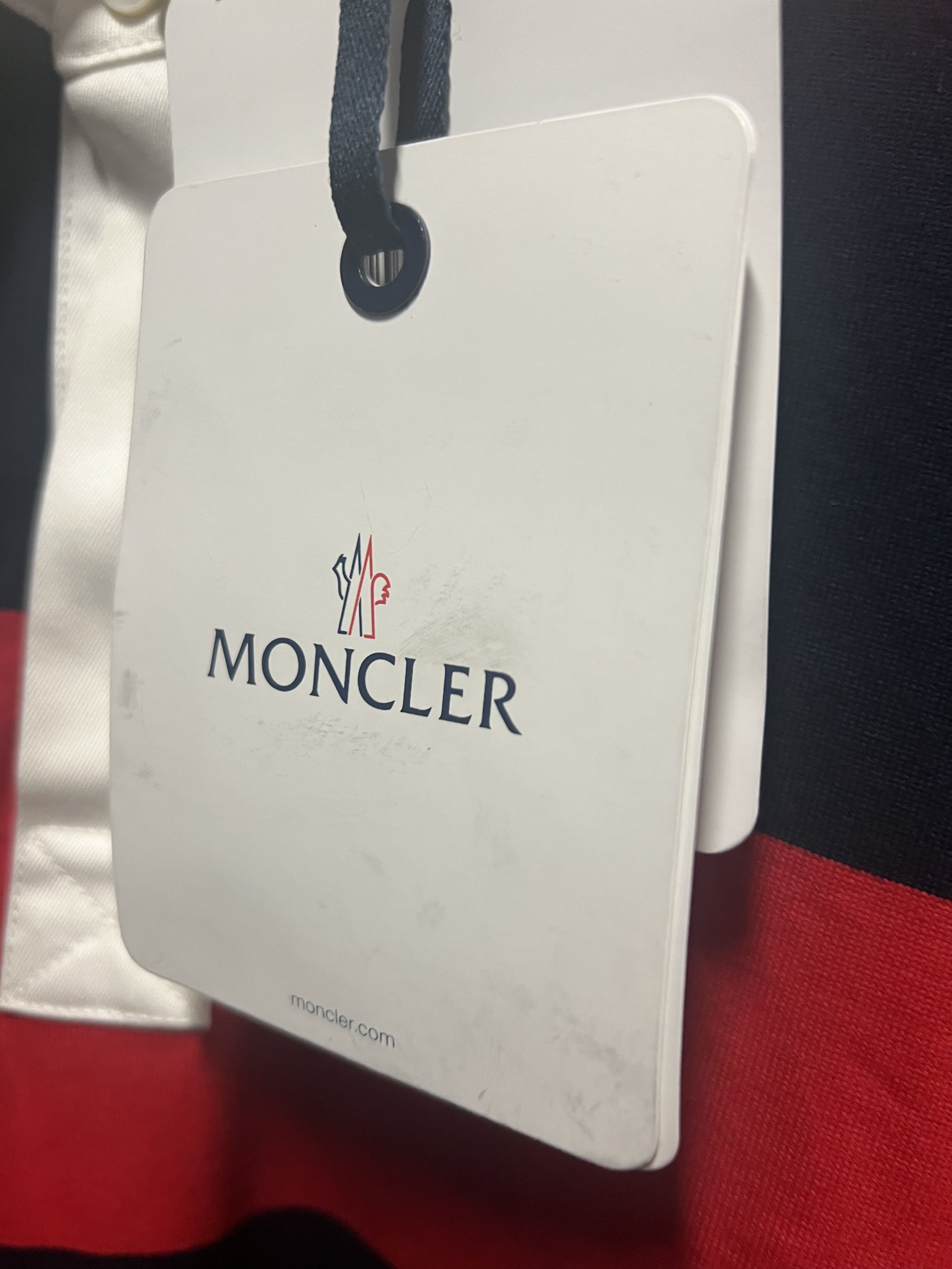 Moncler LS striped rugby jumper. Size US XL / EU 56 / 4 - 4 Thumbnail