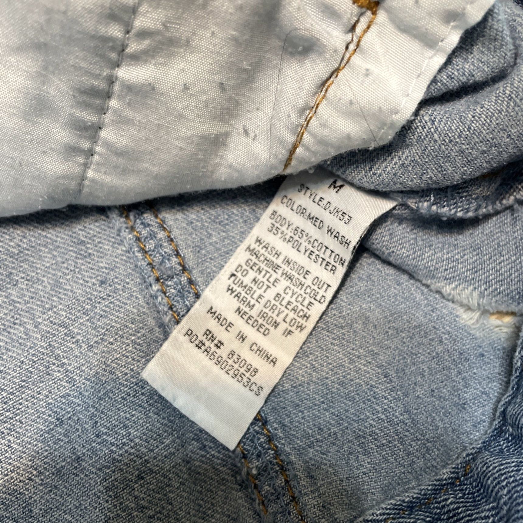 Vintage VINTAGE CI SONO Denim Jacket Women Medium Blue Ripped Distressed Stretch Cotton Blend 80s Retro Size 32" / US 10 / IT 46 - 3 Thumbnail