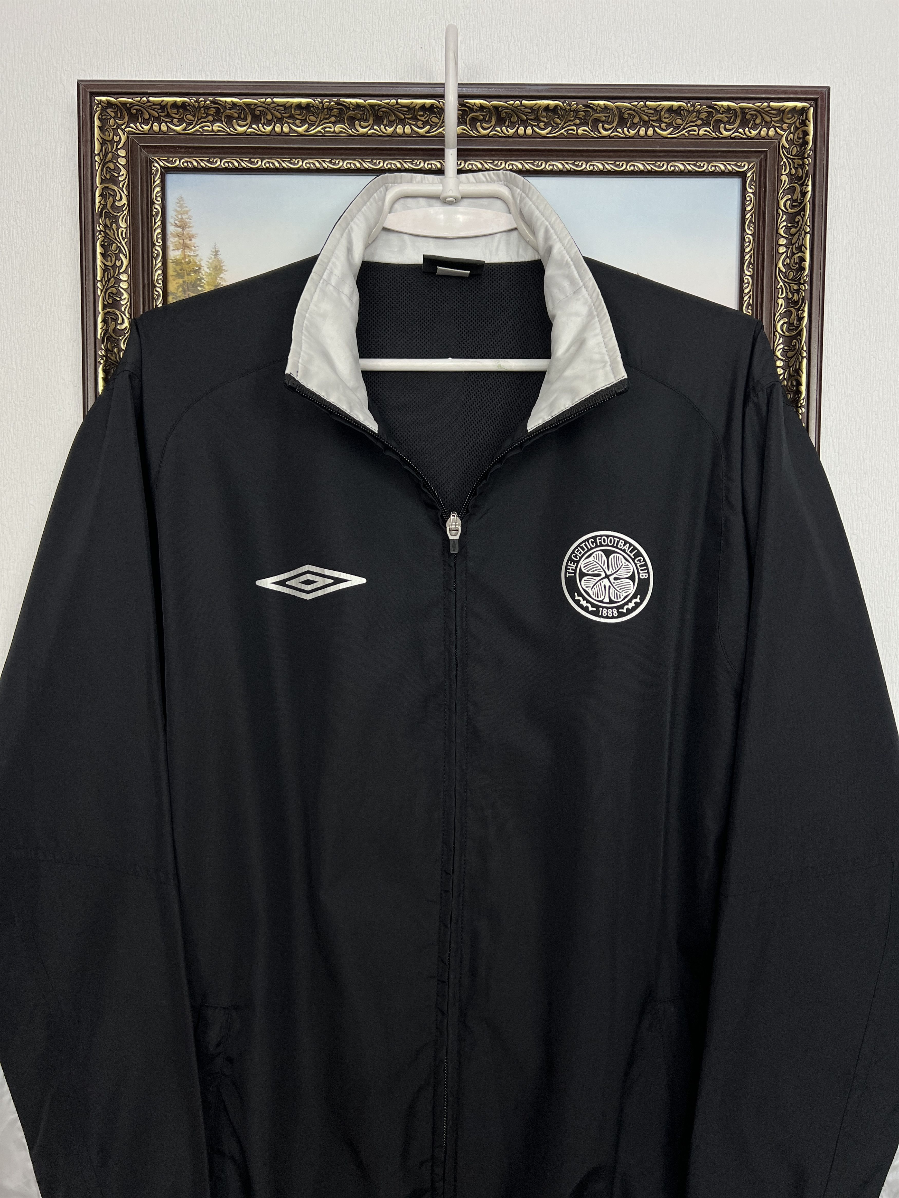 Umbro Vintage Celtic Football Jacket Soccer Track Top Zip Rare Size US M / EU 48-50 / 2 - 2 Thumbnail