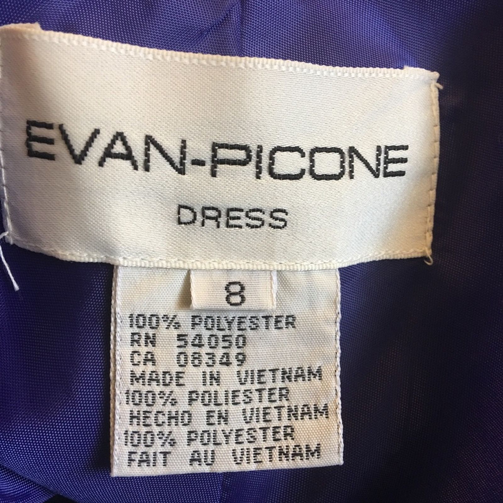 Evan Picone Evan Picone royal purple form fitting maxi dress Size M / US 6-8 / IT 42-44 - 11 Thumbnail