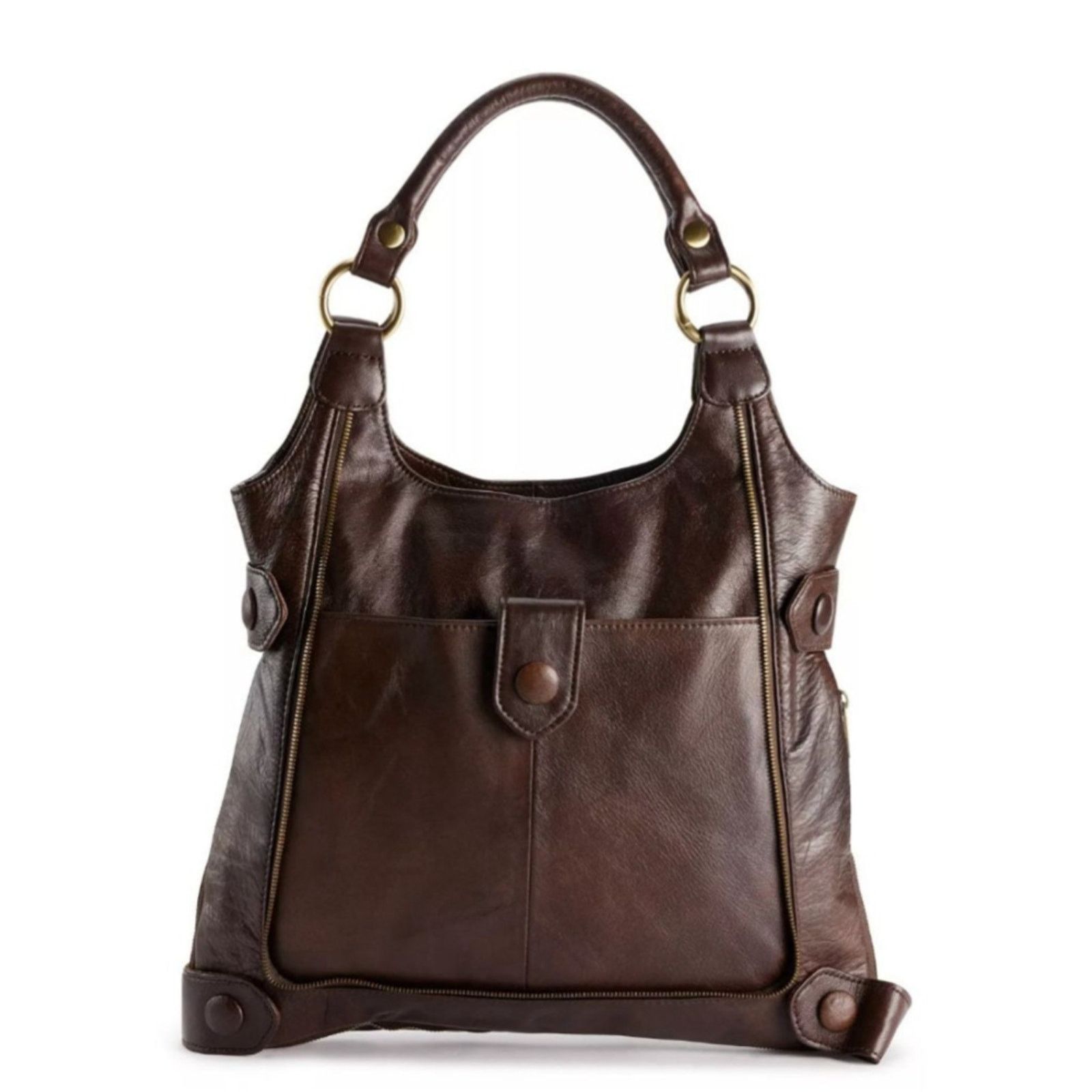 Leather Amerileather Judelle Universal Leather Satchel Size ONE SIZE - 1 Thumbnail