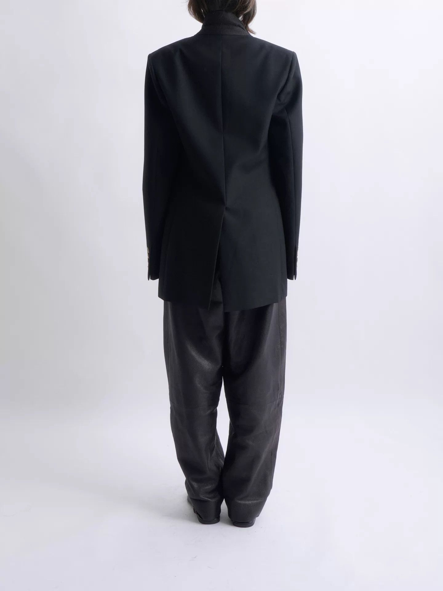 Loewe LOEWE Jonathan Anderson Satin-Paneled Wool Blazer Size 46 Size US S / EU 44-46 / 1 - 6 Thumbnail