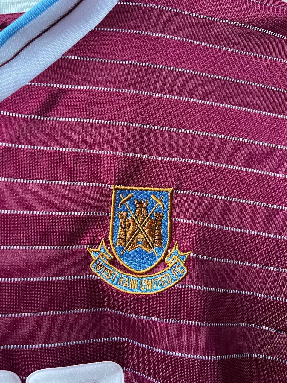 Vintage 1986 WEST HAM UNITED RETRO REMAKE SOCCER JERSEY SHIRT XL Size US XL / EU 56 / 4 - 8 Thumbnail