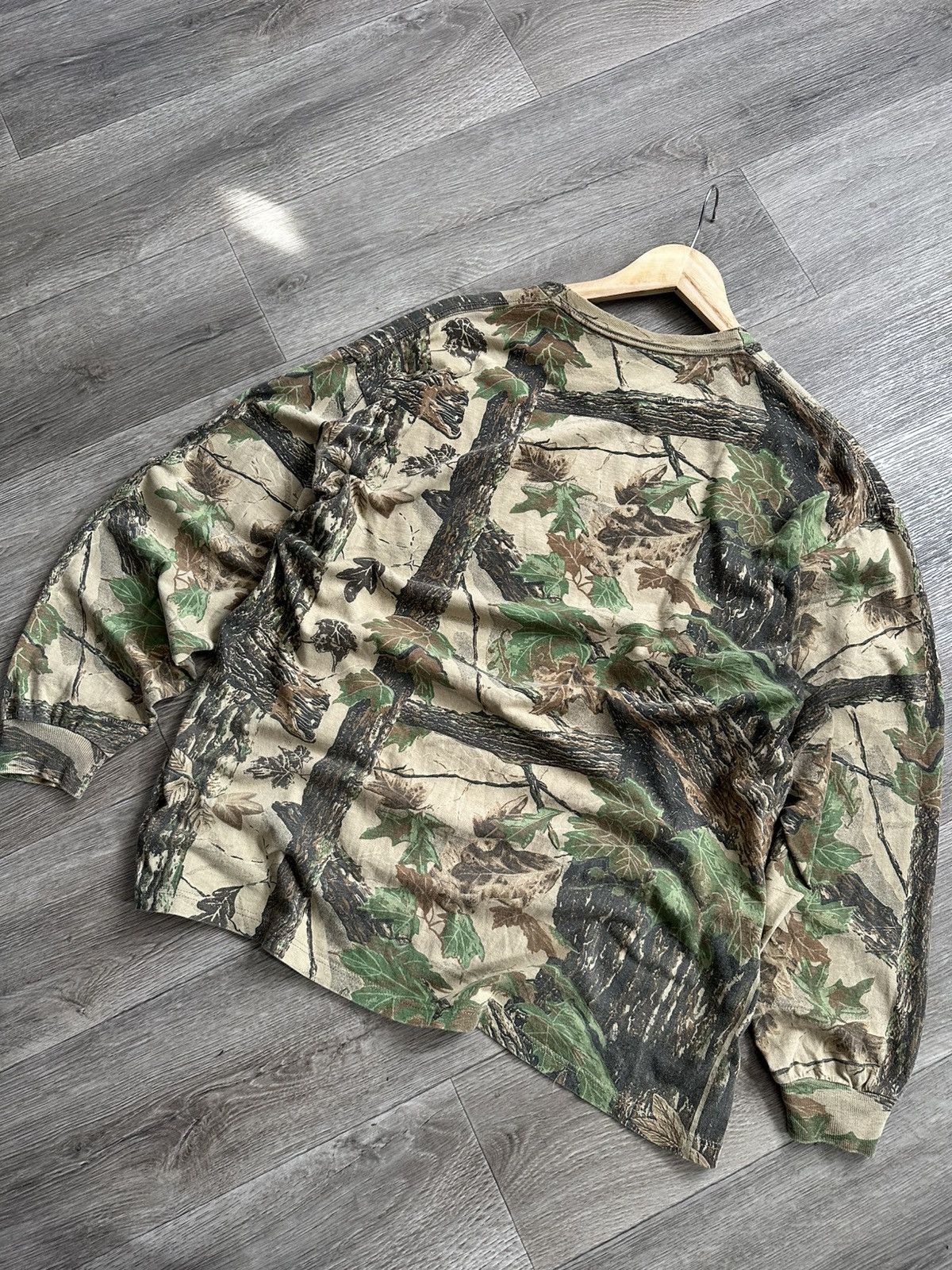 Jerzees 🫧Vintage 90s Jerzees Outdoors Realtree Camo Long Sleeve Size US XL / EU 56 / 4 - 8 Thumbnail