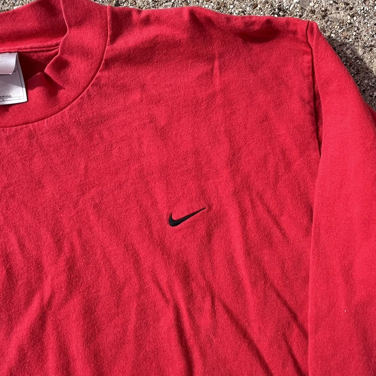 Nike × Vintage Vintage 90s Nike Mock Neck Longsleeve Size US L / EU 52-54 / 3 - 2 Thumbnail