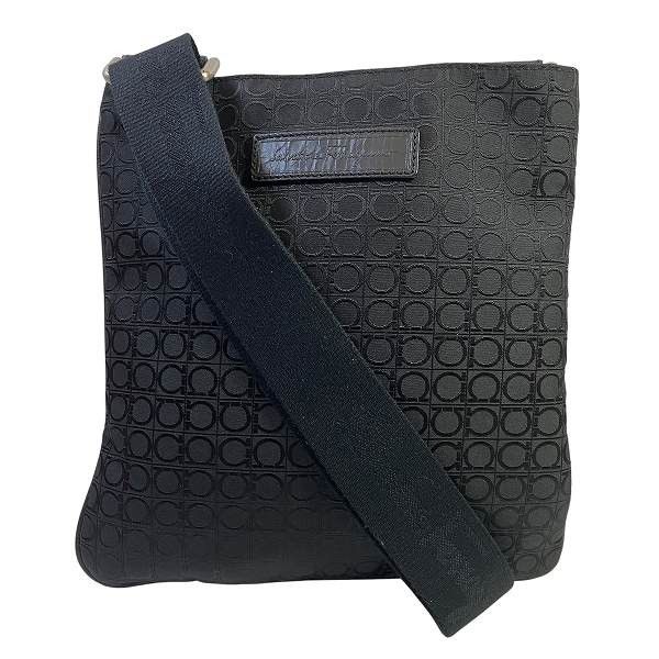 Salvatore Ferragamo Salvatore Ferragamo Salvatore Ferragamo Gancini Nylon Leather Shoulder Bag Leather Shoulder Bag AU-24 5555 Size ONE SIZE - 1 Thumbnail