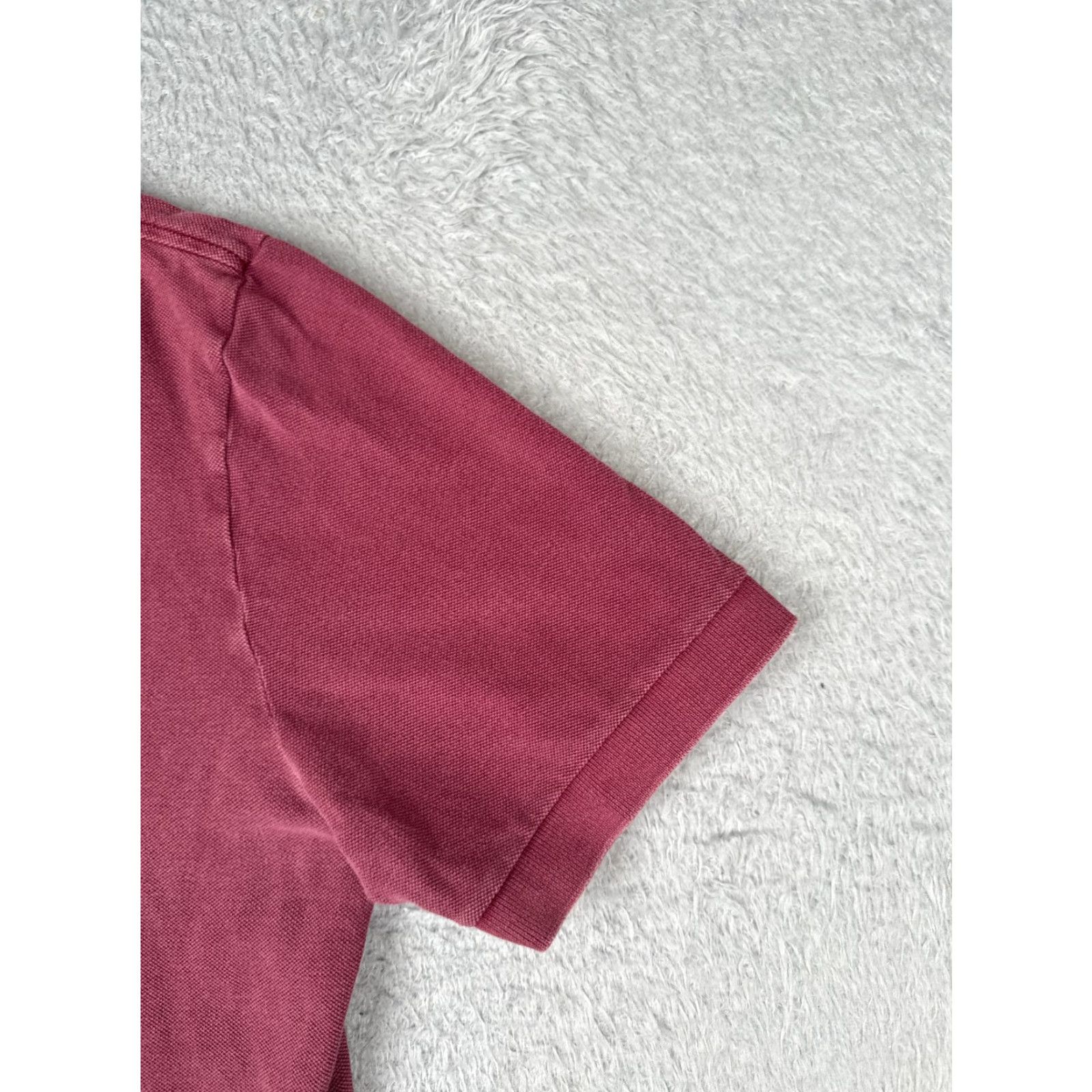 Lacoste VINTAGE Lacoste Polo Shirt Men 5 Red Short Sleeve 100% Cotton Croc Logo Slim Golf Read Size US S / EU 44-46 / 1 - 2 Thumbnail