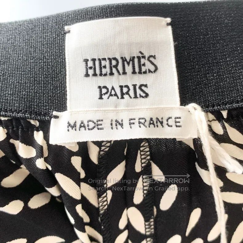 Hermes Hermes 100% mulberry silk wide-leg pants Size 24" / US 00 / IT 34 - 4 Thumbnail