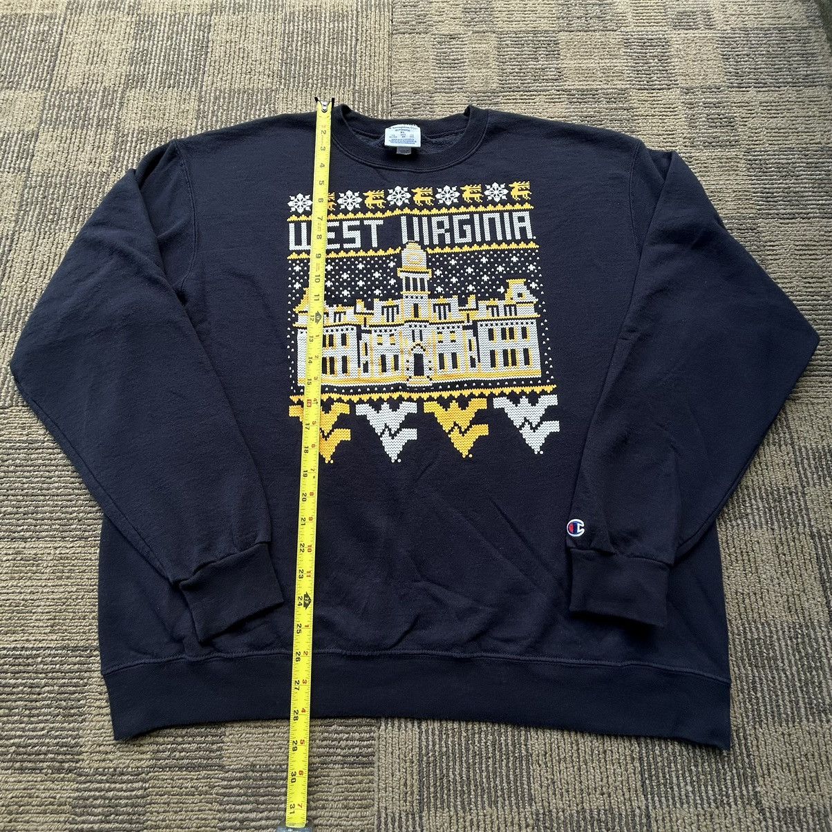 Champion West Virginia Mountaineers Christmas Champion Sweater Size US XL / EU 56 / 4 - 4 Thumbnail