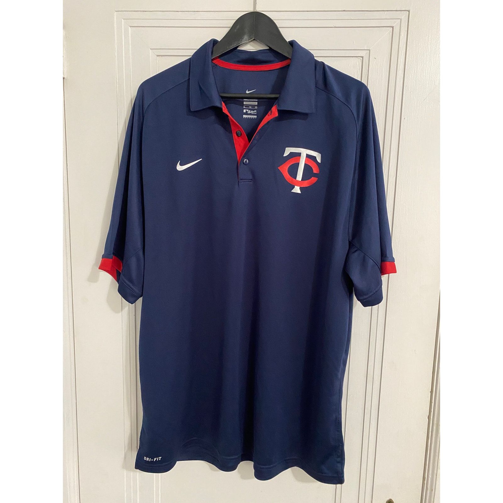 Nike Minnesota Twins Nike Dri-Fit Polo Shirt Men's Size XL Size US XL / EU 56 / 4 - 1 Thumbnail
