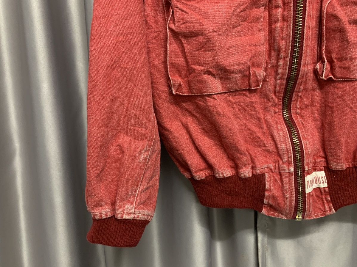 Japanese Brand × Vintage ISSEY MIYAKE INSPIRED DENIM BOMBER JACKET RARE DESIGN Size US L / EU 52-54 / 3 - 3 Thumbnail