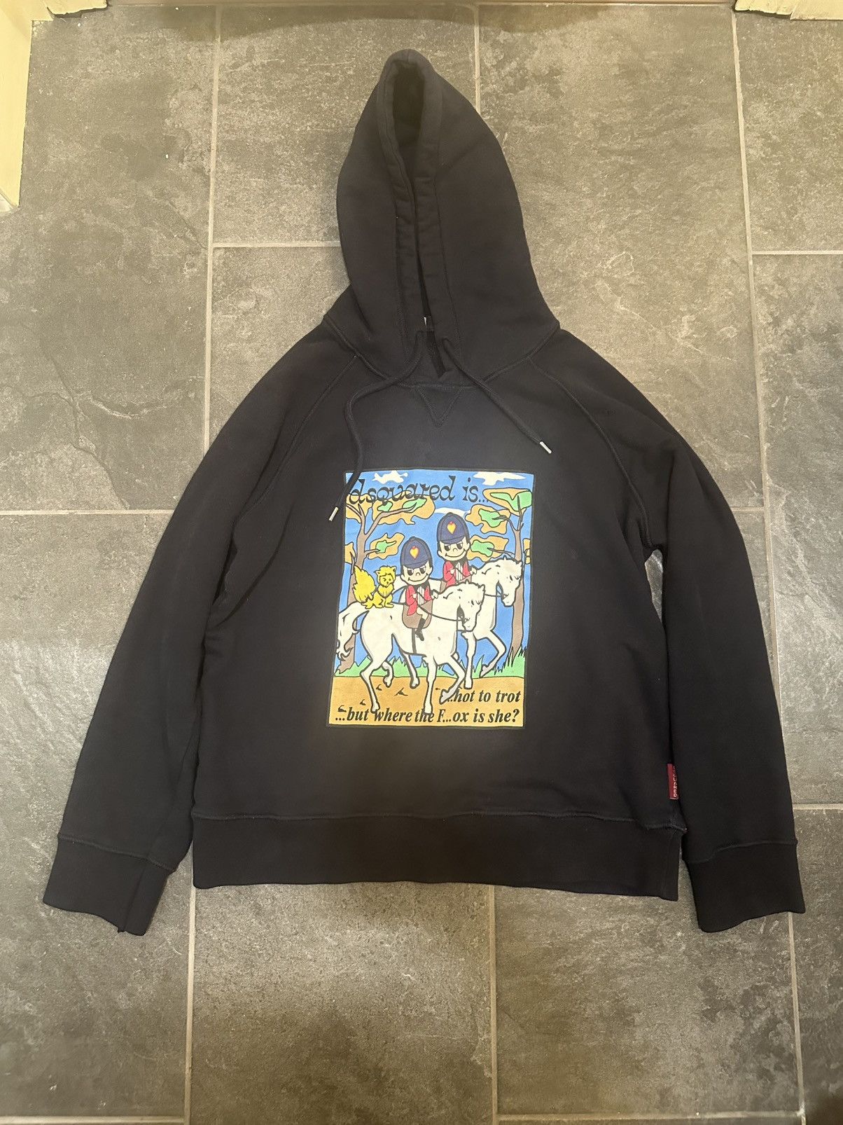 Dsquared2 DSQUARED Y2K BOXY NAVY RARE HOODIE Size US M / EU 48-50 / 2 - 1 Thumbnail