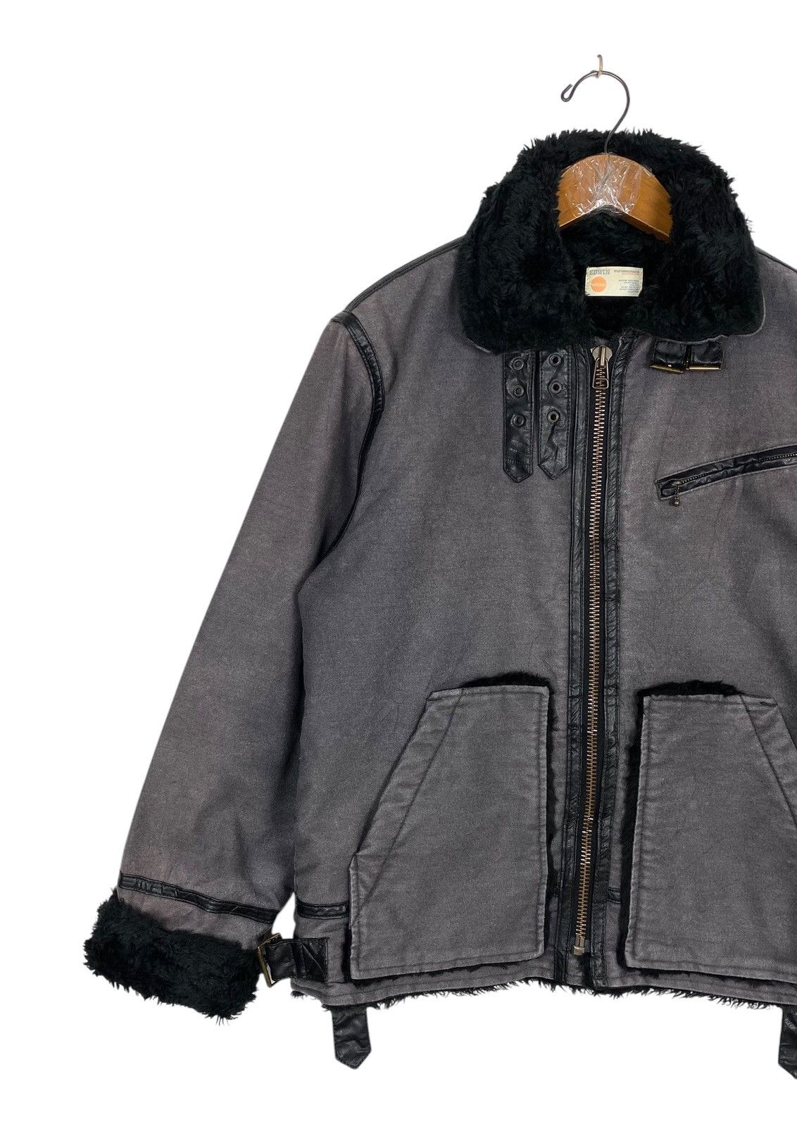 Edwin Rare‼️Edwin Faux Shearling Jacket Size US S / EU 44-46 / 1 - 3 Thumbnail
