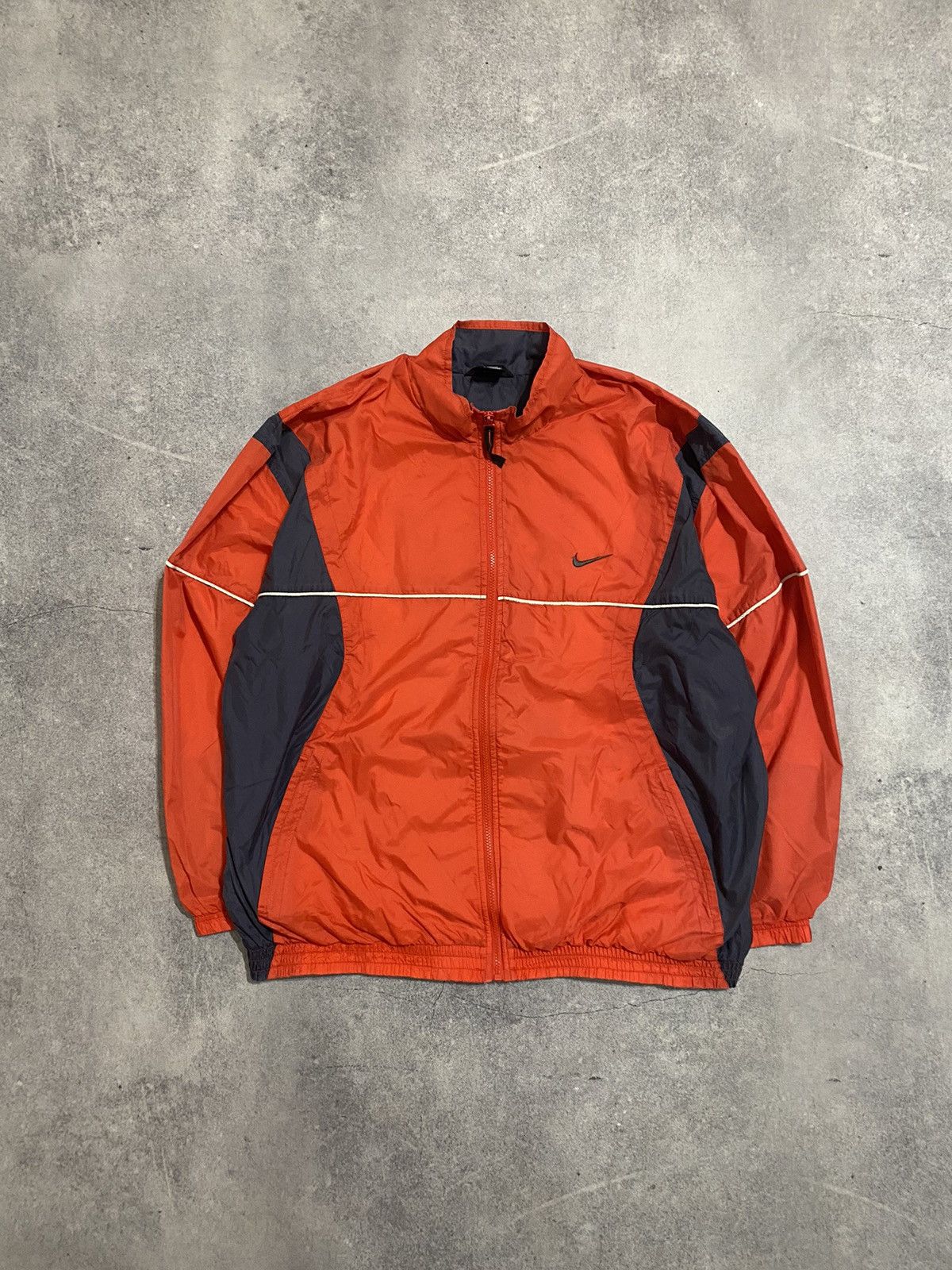 Nike × Vintage Vintage Nike Track Jacket Big Swoosh Size US XL / EU 56 / 4 - 1 Thumbnail