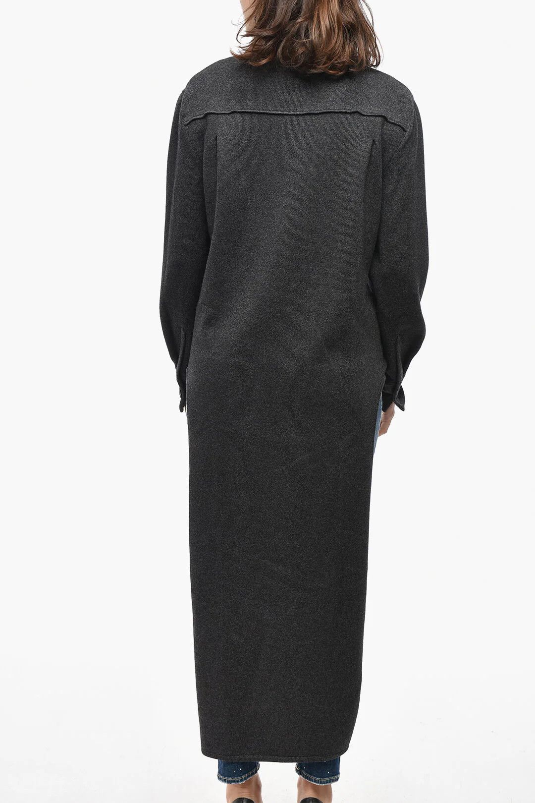 Givenchy og1mm0326 Wool-Blend High-Neck Knit Sweatert in Grey Size S / US 4 / IT 40 - 2 Thumbnail
