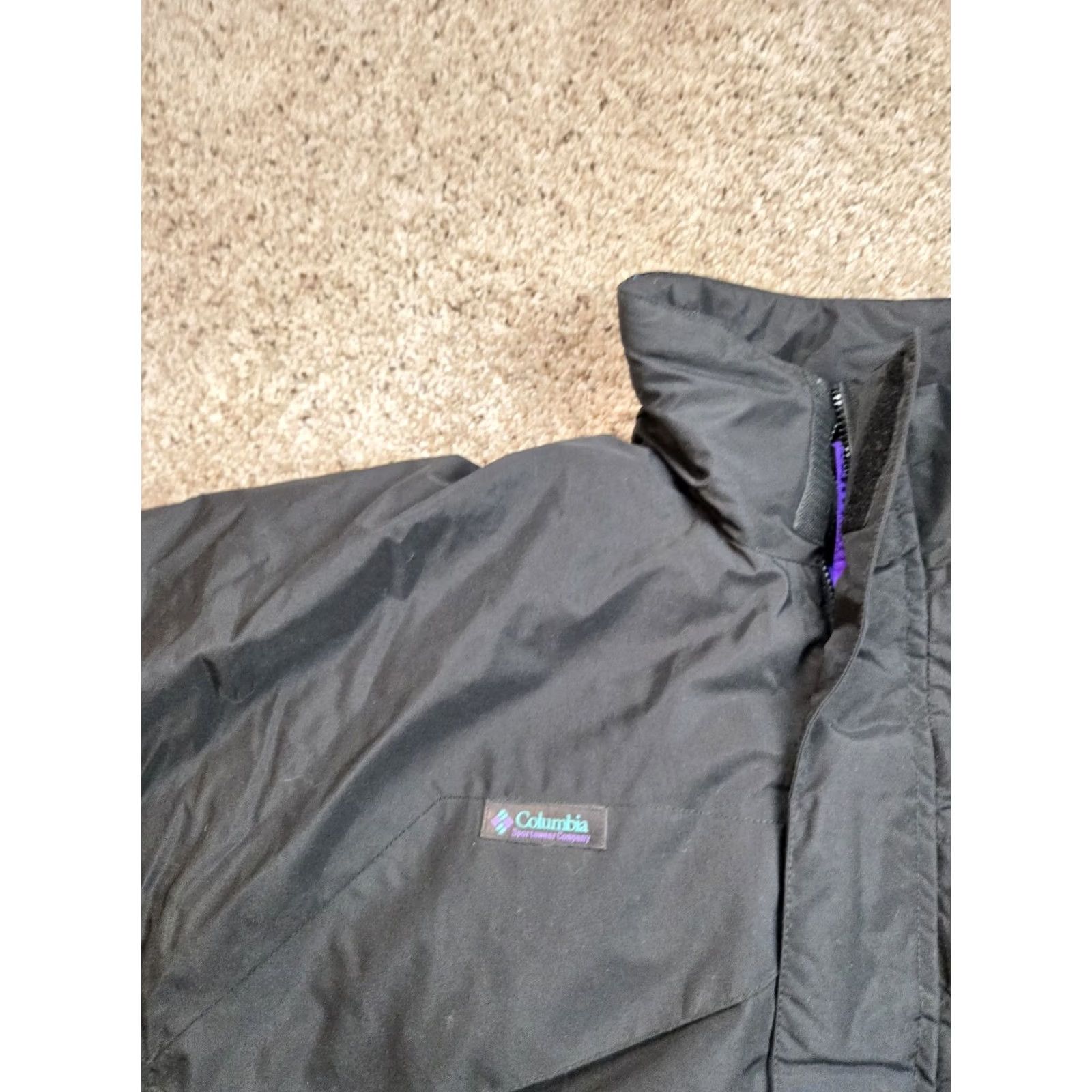 Vintage VINTAGE Columbia Whirlibird Jacket Mens M Black Goose Down Convertible Bomber Jacket Size US M / EU 48-50 / 2 - 5 Thumbnail