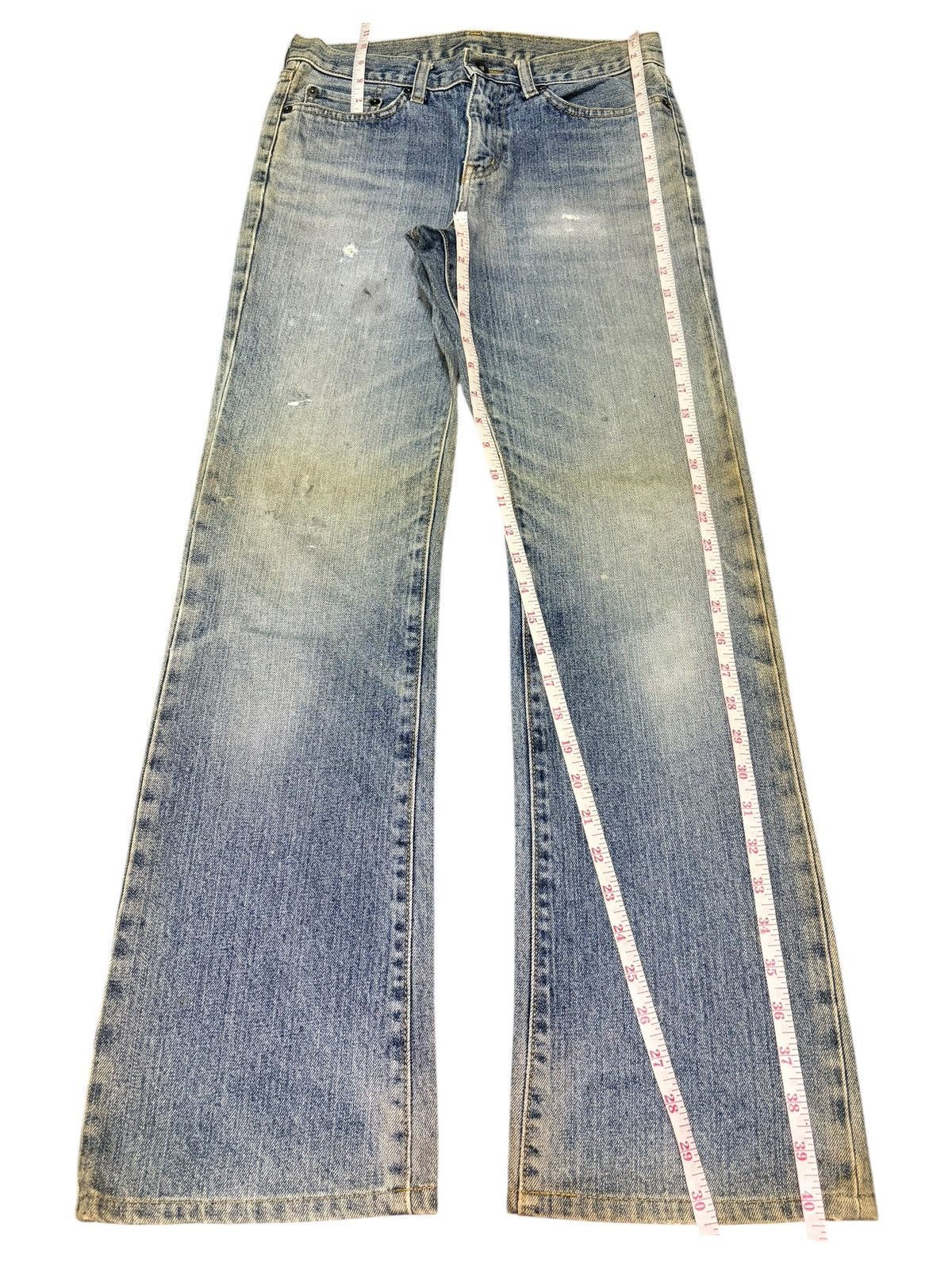 Uniqlo Vintage Japanese Uniqlo Mud Wash Distress Flare Jeans Size 29" - 7 Thumbnail