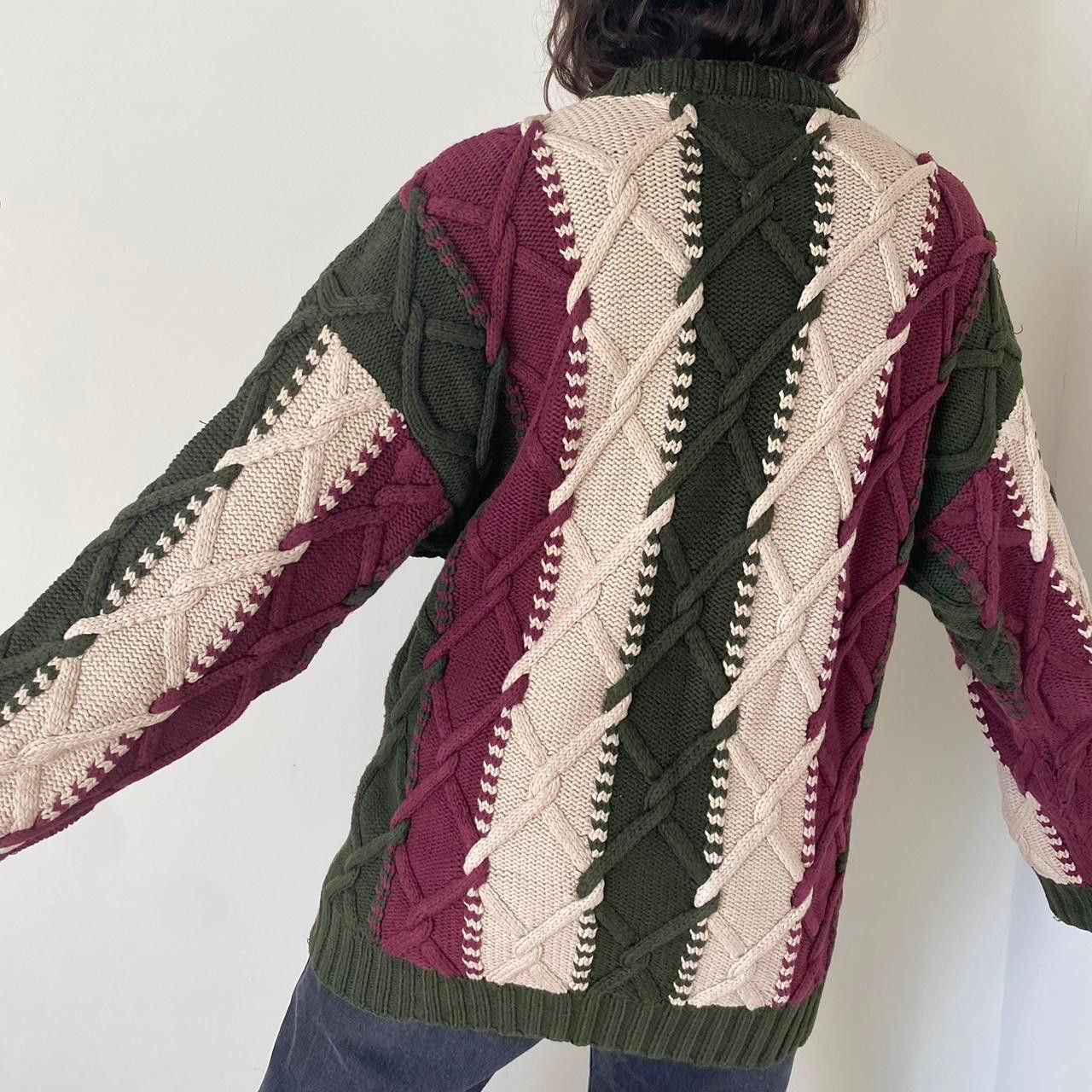 Tommy Hilfiger Vintage Tommy Hilfiger cable knit sweater Size US XL / EU 56 / 4 - 2 Thumbnail