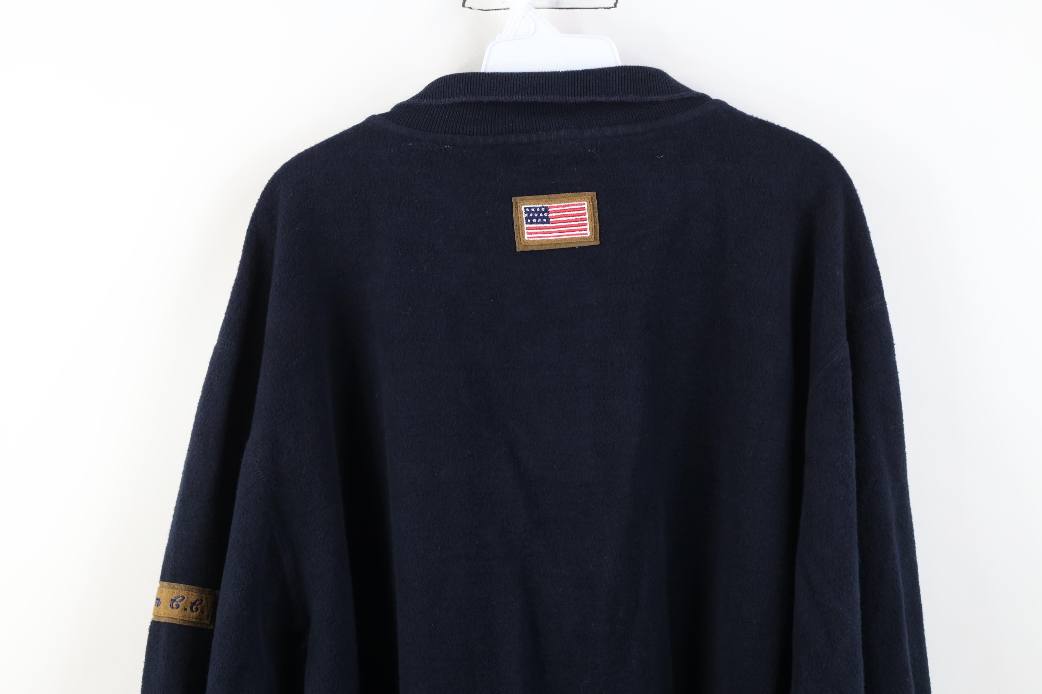 Vintage Vintage 90s Reverse Collared Pullover Sweater Golfing Blue Size US XL / EU 56 / 4 - 12 Thumbnail