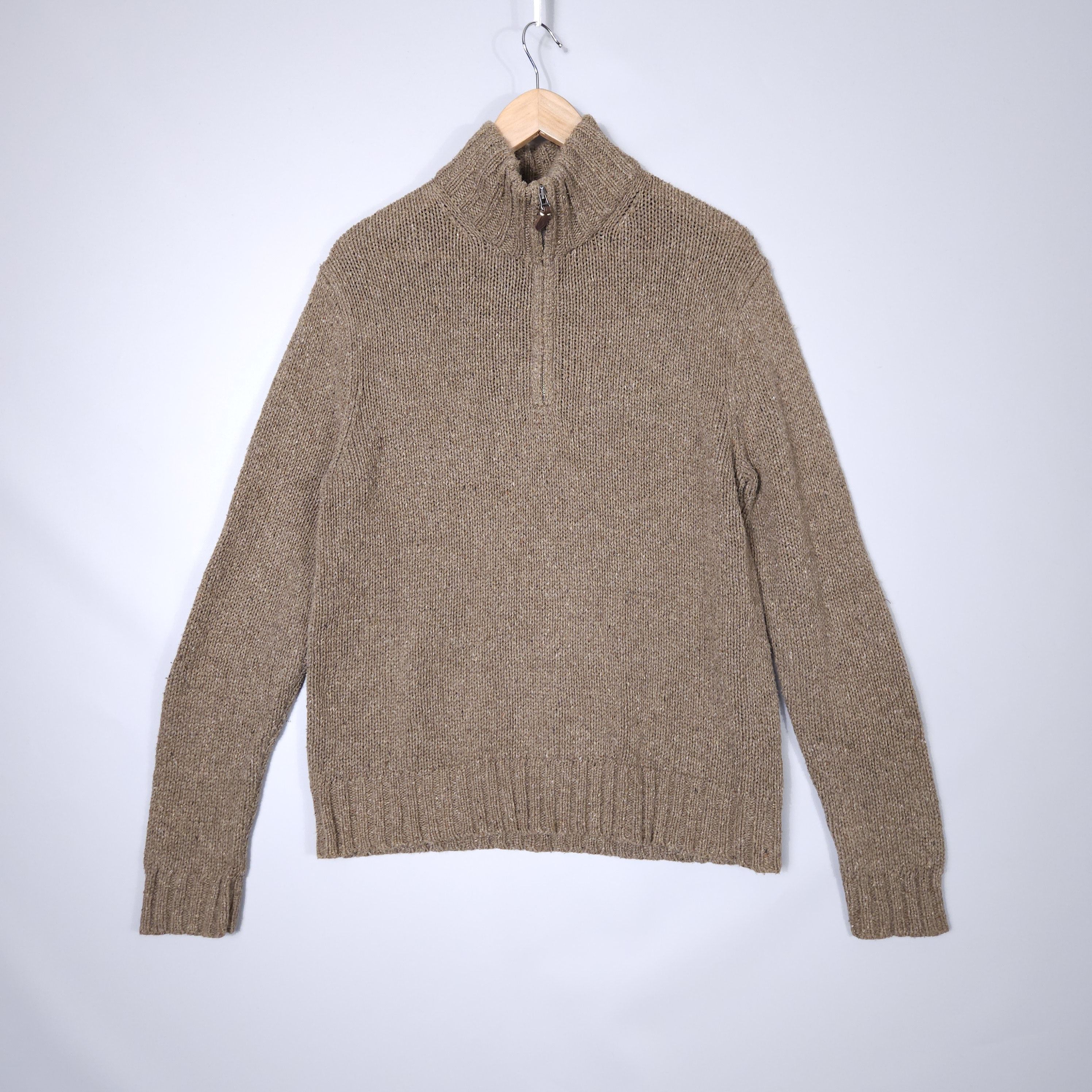 Polo Ralph Lauren Polo Ralph Lauren Sweater 1/3 zip Elbow Patches Cotton Hemp Size US M / EU 48-50 / 2 - 1 Thumbnail
