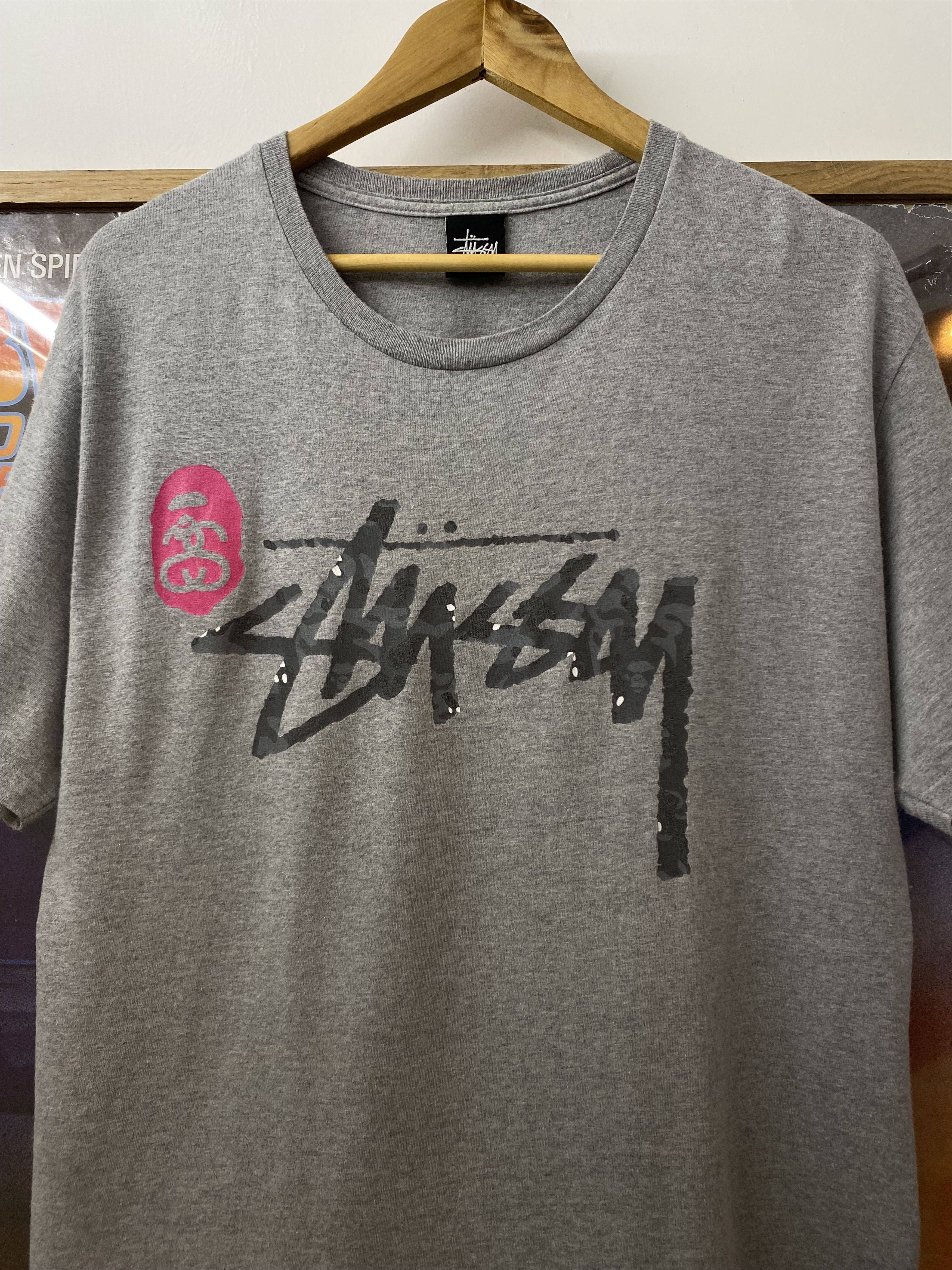 Bape × Stussy FW2013 Bape x Stussy Ill Collaboration Shark T Shirt Size US M / EU 48-50 / 2 - 5 Thumbnail