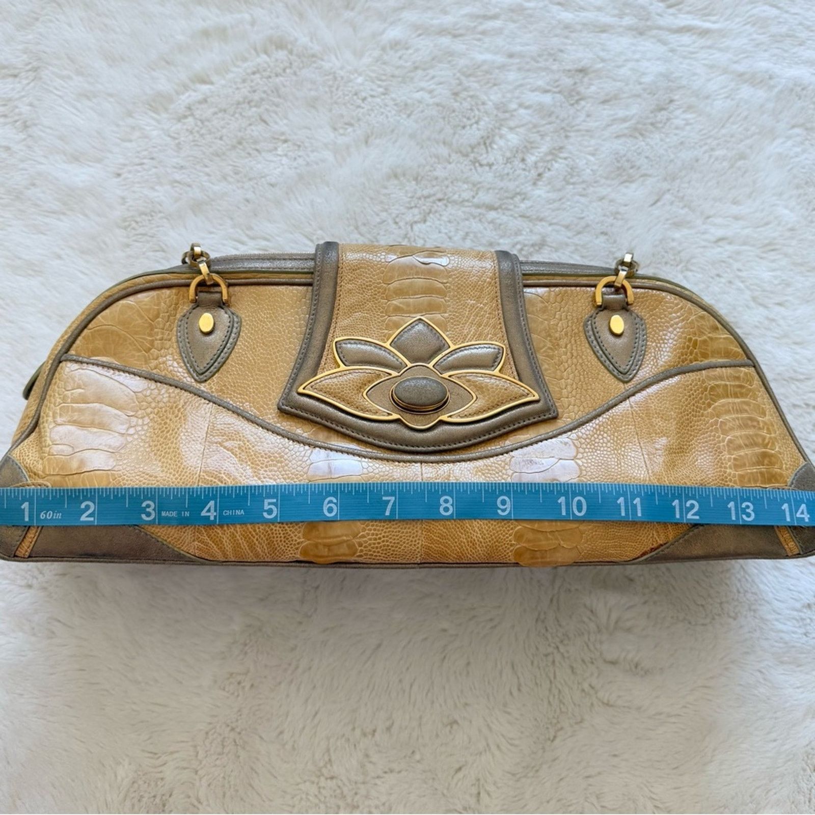 Judith Leiber JUDITH LEIBER lux exotic skin ostrich Vintage Retail 2800$ Size ONE SIZE - 9 Thumbnail