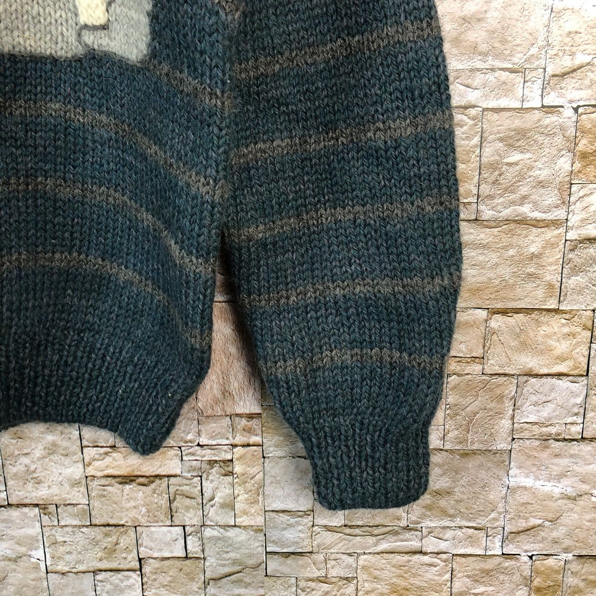 Homespun Knitwear × Japanese Brand × Solid and Striped Japan koala vintage stripe Green Knitwear #A717 Size S / US 4 / IT 40 - 8 Thumbnail
