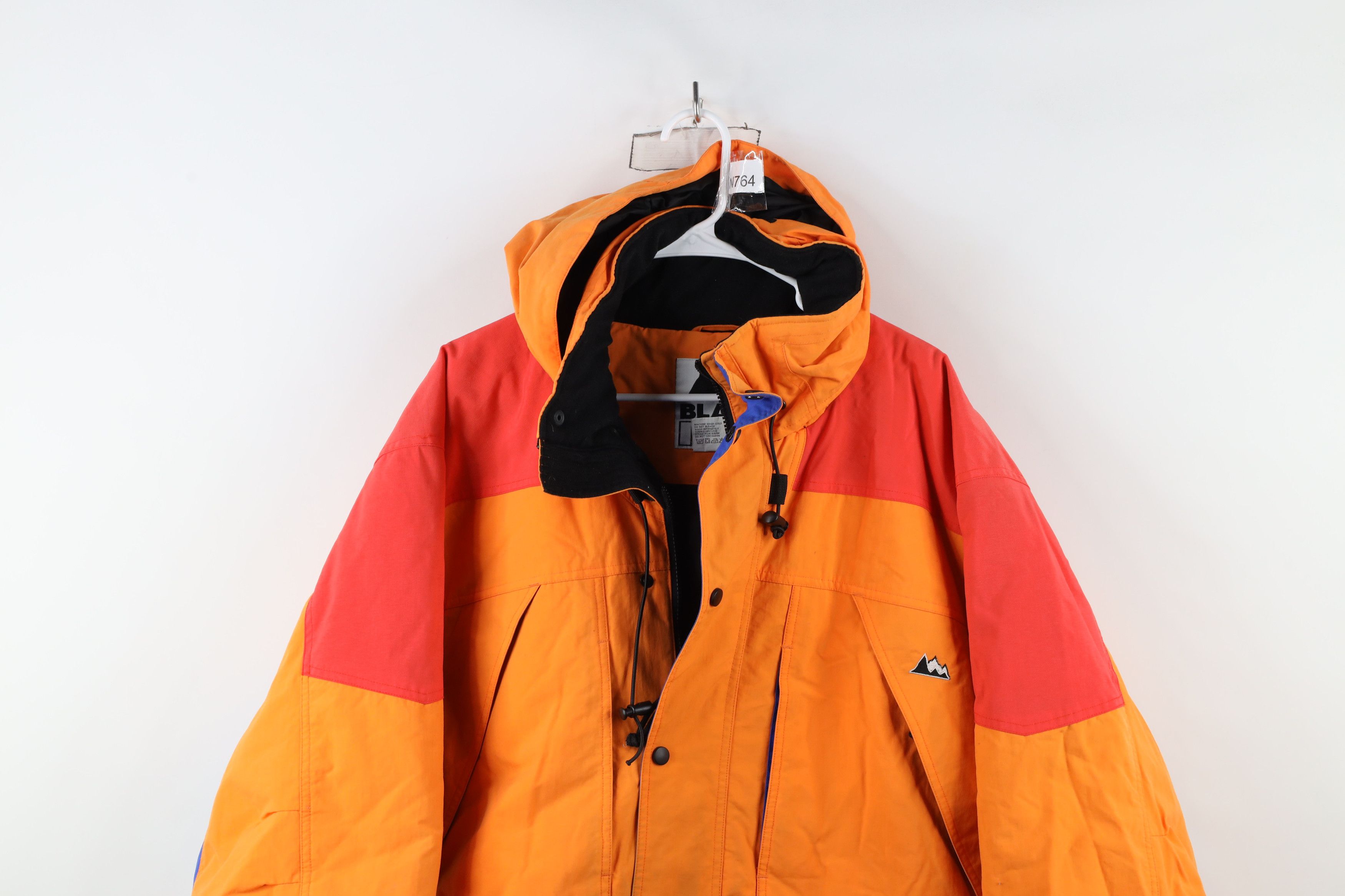Vintage Vintage 90s Streetwear Block Hooded Winter Puffer Jacket Size US L / EU 52-54 / 3 - 2 Thumbnail