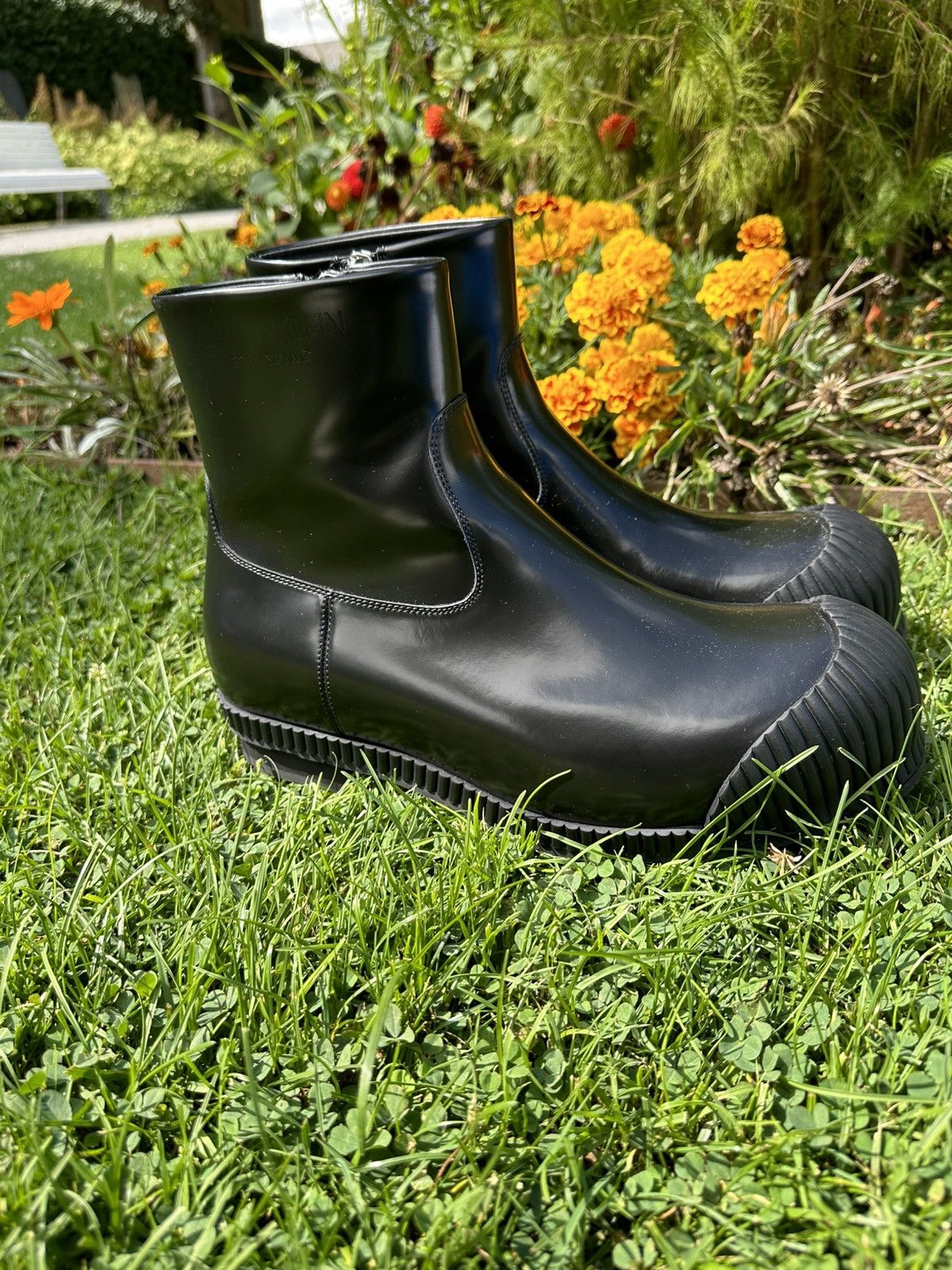 Calvin Klein 205W39NYC × Raf Simons Calvin Klein 205W39NYC Black Patent Deicine Boots Size US 11 / EU 44 - 4 Thumbnail
