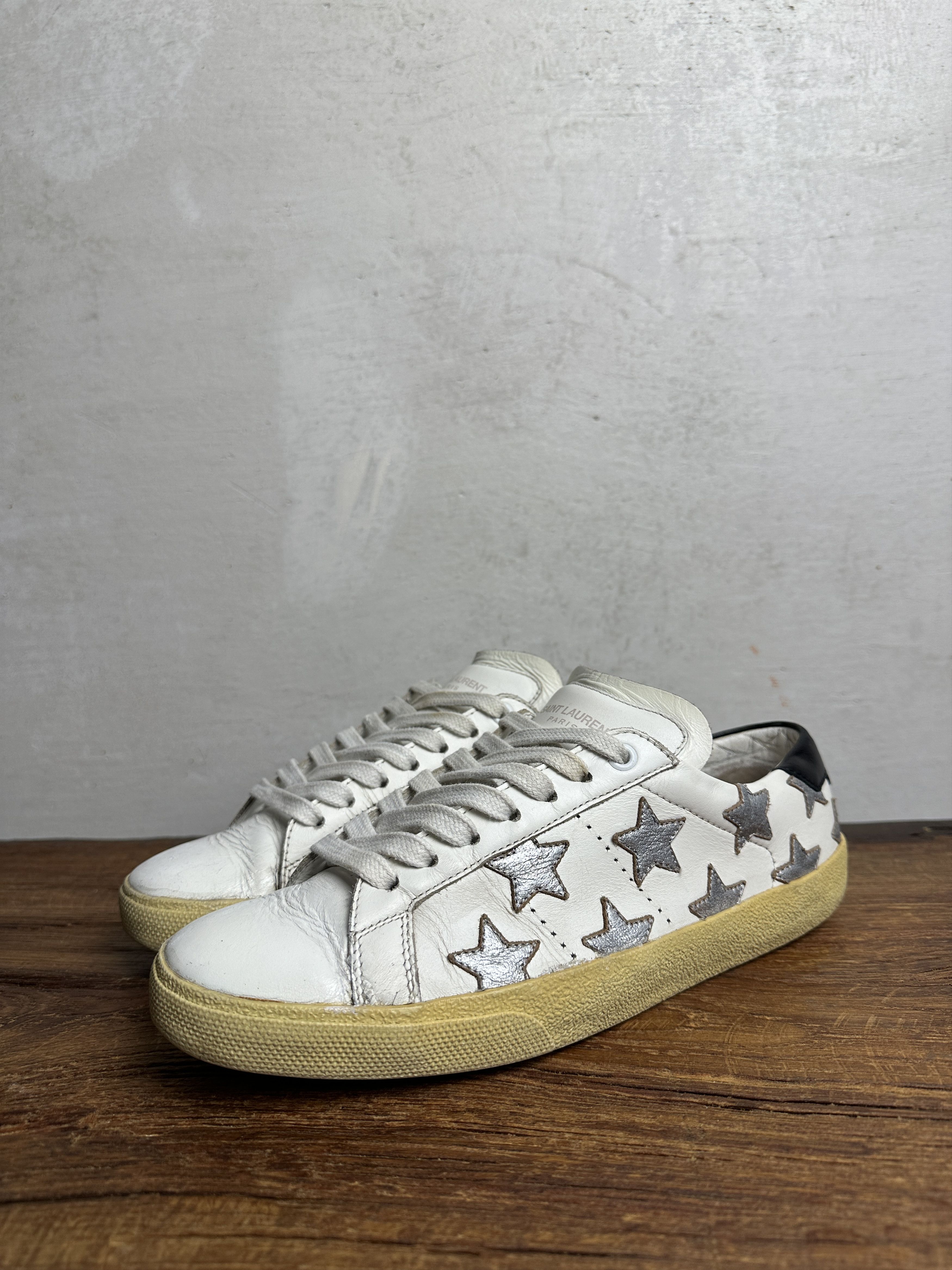 Saint Laurent Paris Saint Laurent Paris Star Court Classic California Sneakers Size US 8 / IT 38 - 2 Thumbnail