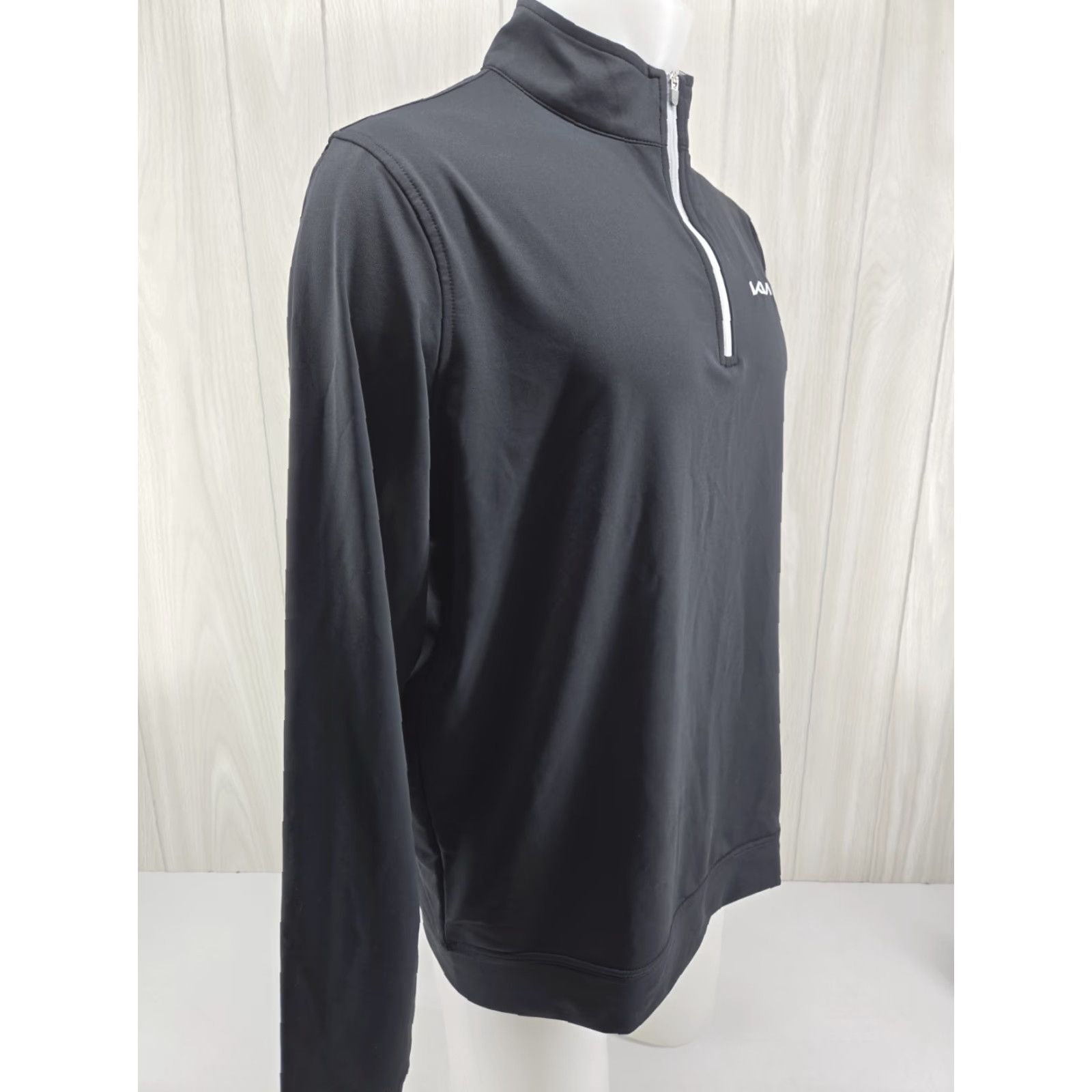 Peter Millar Peter Millar Mens L Polyester 1/4 Zip Active Pullover Black Long Sleeve Golf Running Walking Casual Pullover Reg Regular Mens Size US L / EU 52-54 / 3 - 5 Thumbnail