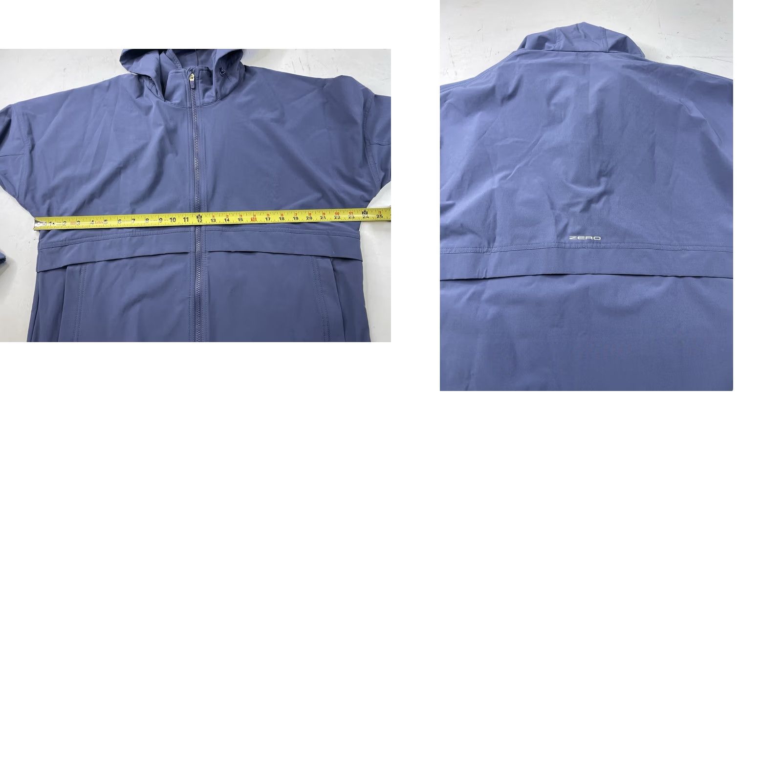 Vintage NWT Zero Restriction Windbreaker Jacket Storm Blue L Womens Hooded Golf Zip NWT Size L / US 10 / IT 46 - 8 Thumbnail