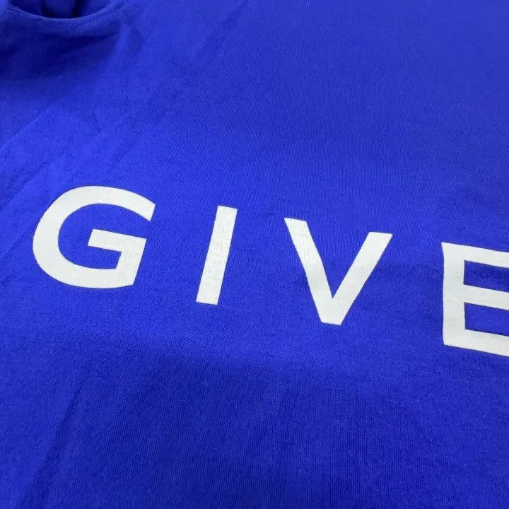 Givenchy Givenchy Givenchy Blue Logo Print Short Sleeve TShirt -250 Size US M / EU 48-50 / 2 - 8 Thumbnail